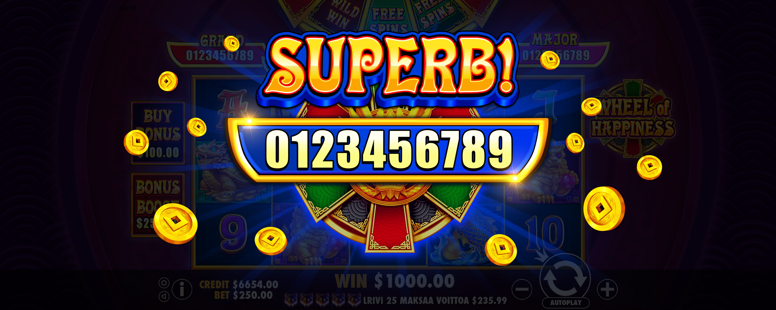 Wheel of Happiness - Big win 6