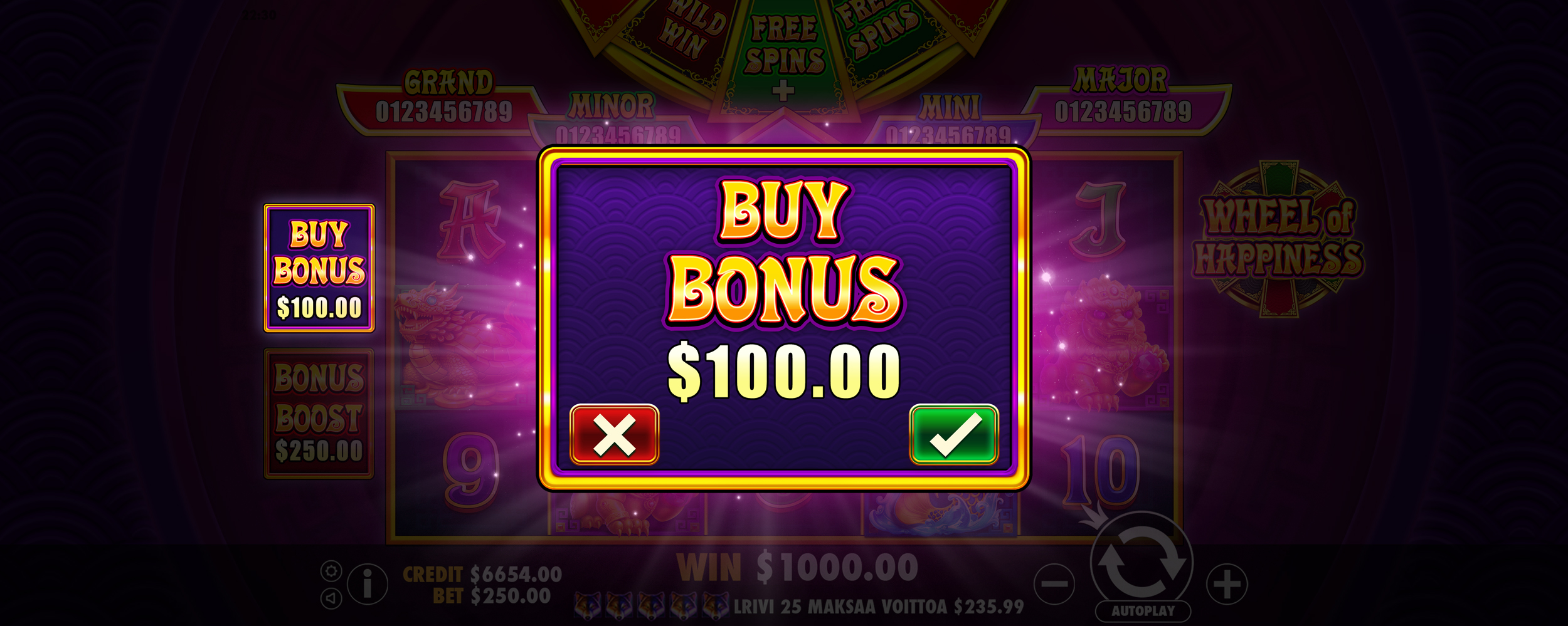 Wheel of Happiness - Free spins 1