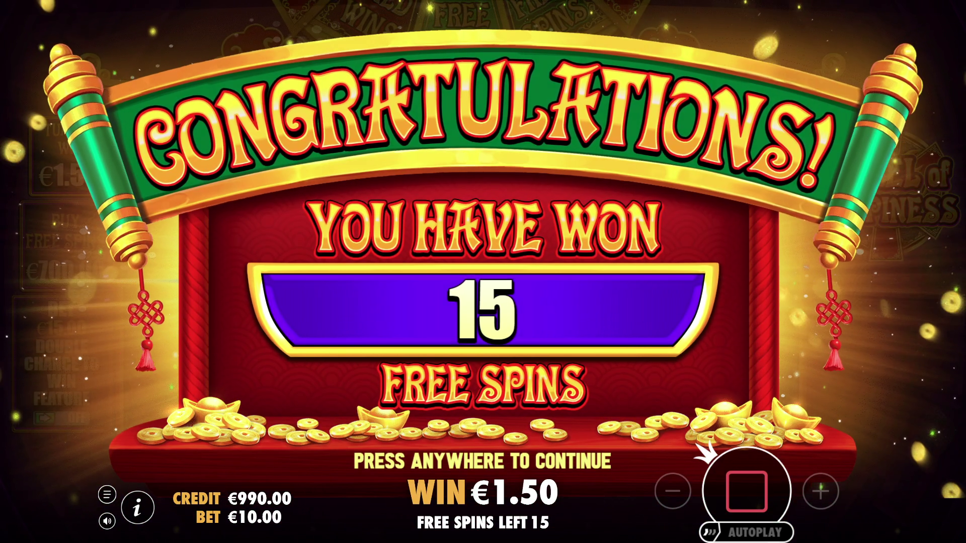 Wheel of Happiness - Free spins 3