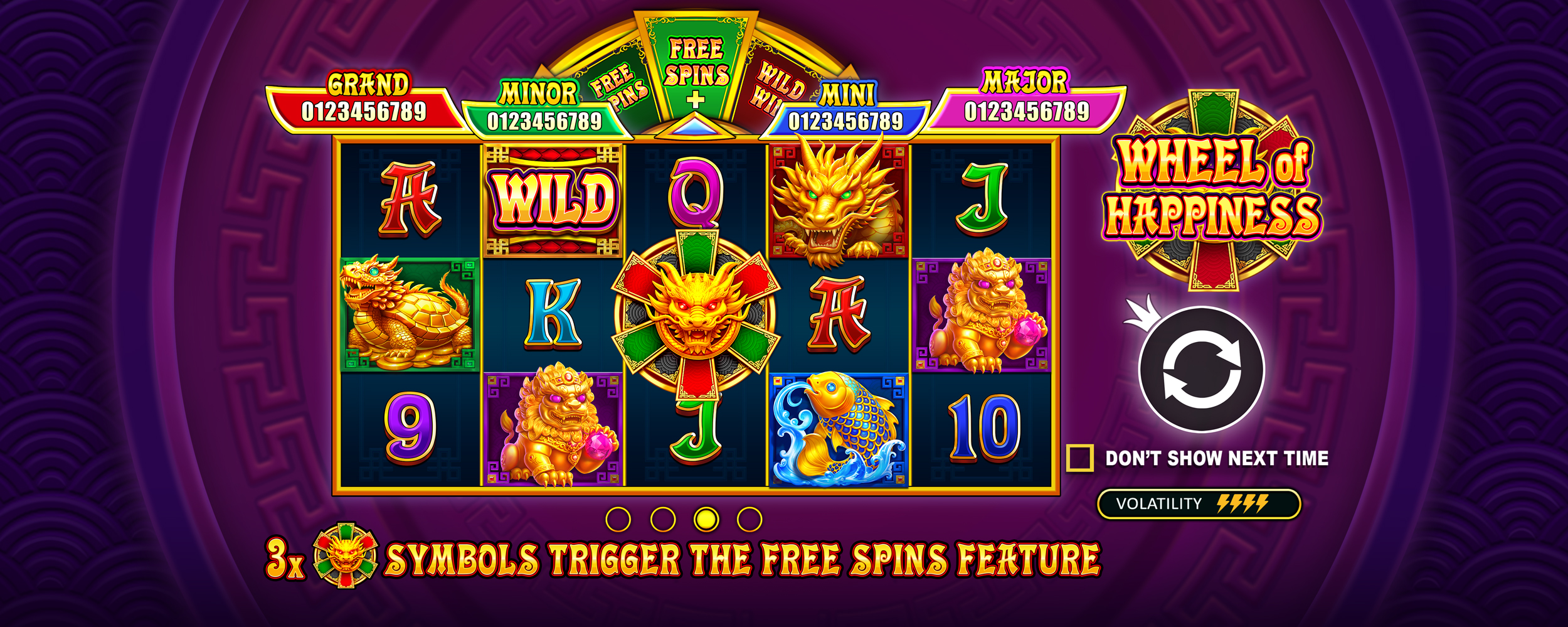 Wheel of Happiness - Start screen