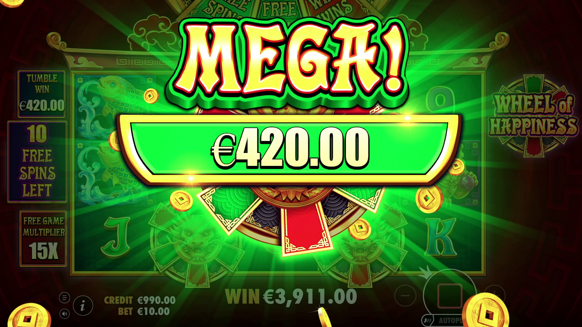 Wheel of Happiness - Big win 9