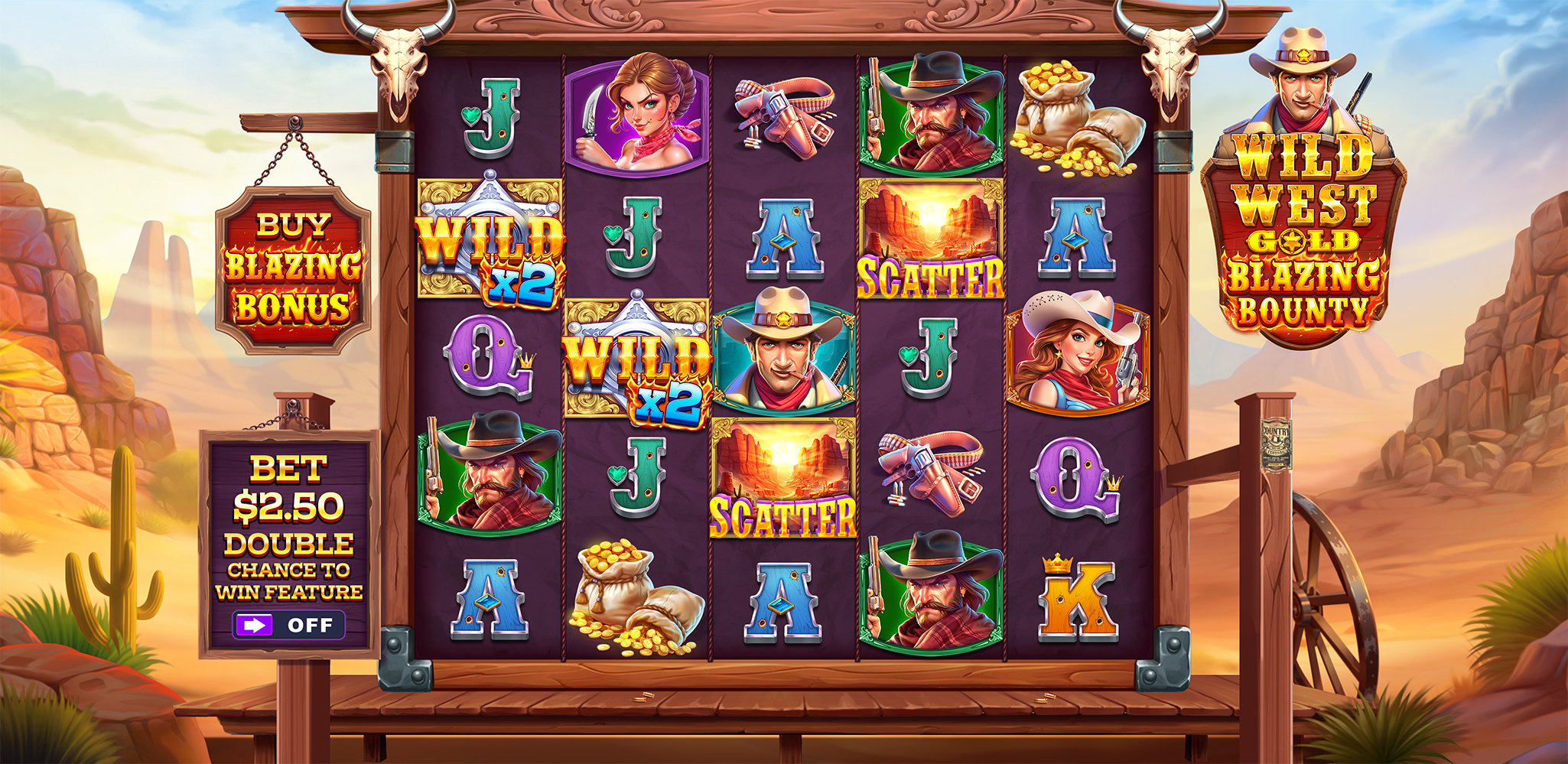 Wild West Gold Blazing Bounty - Base game 1