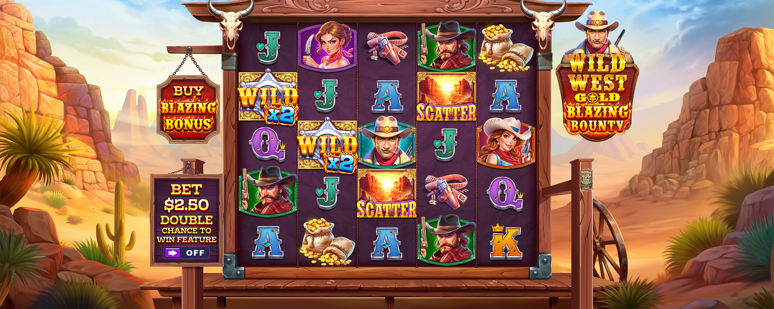 Wild West Gold Blazing Bounty - Base game 2