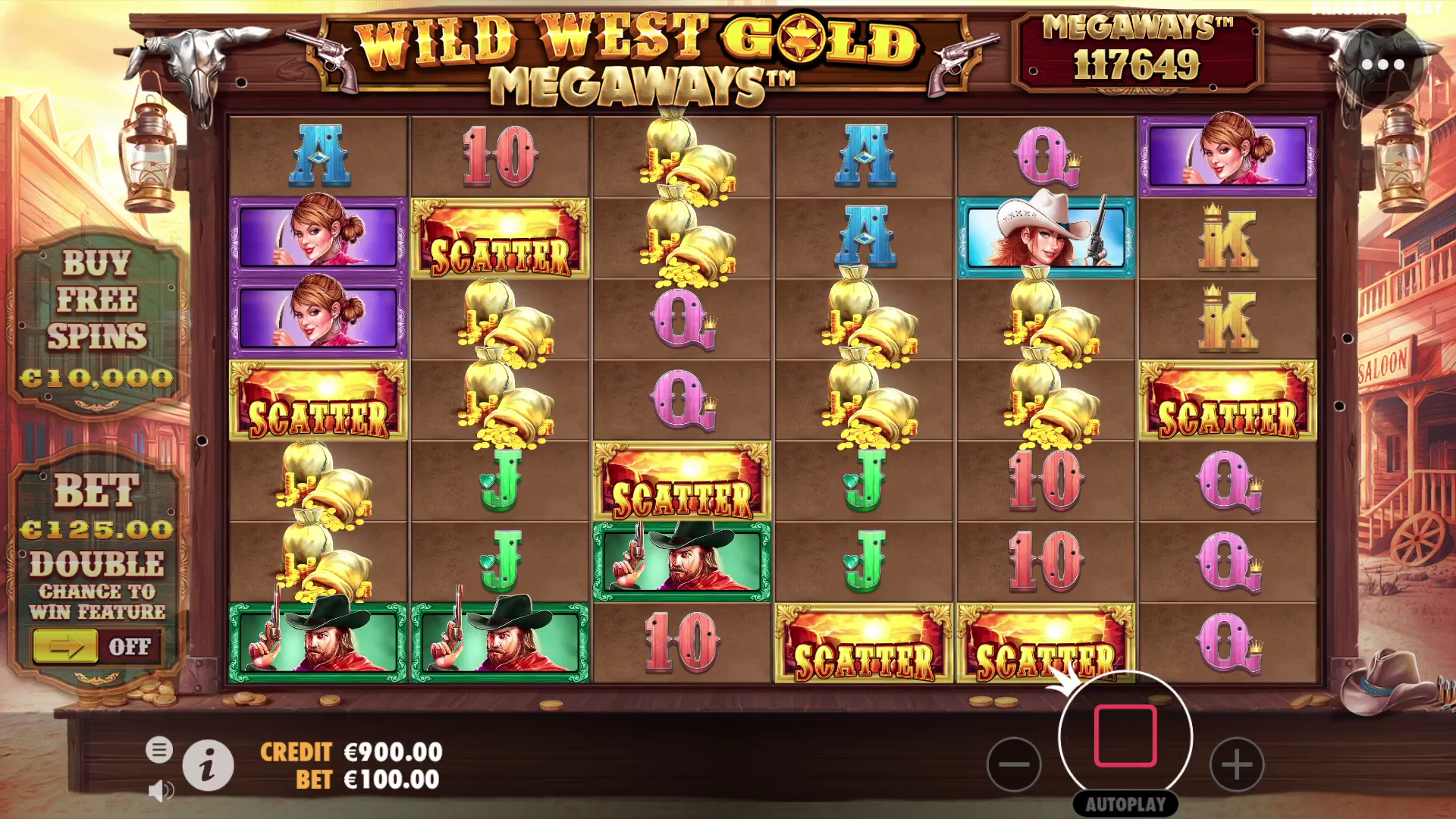 Wild West Gold Megaways - Base game 1