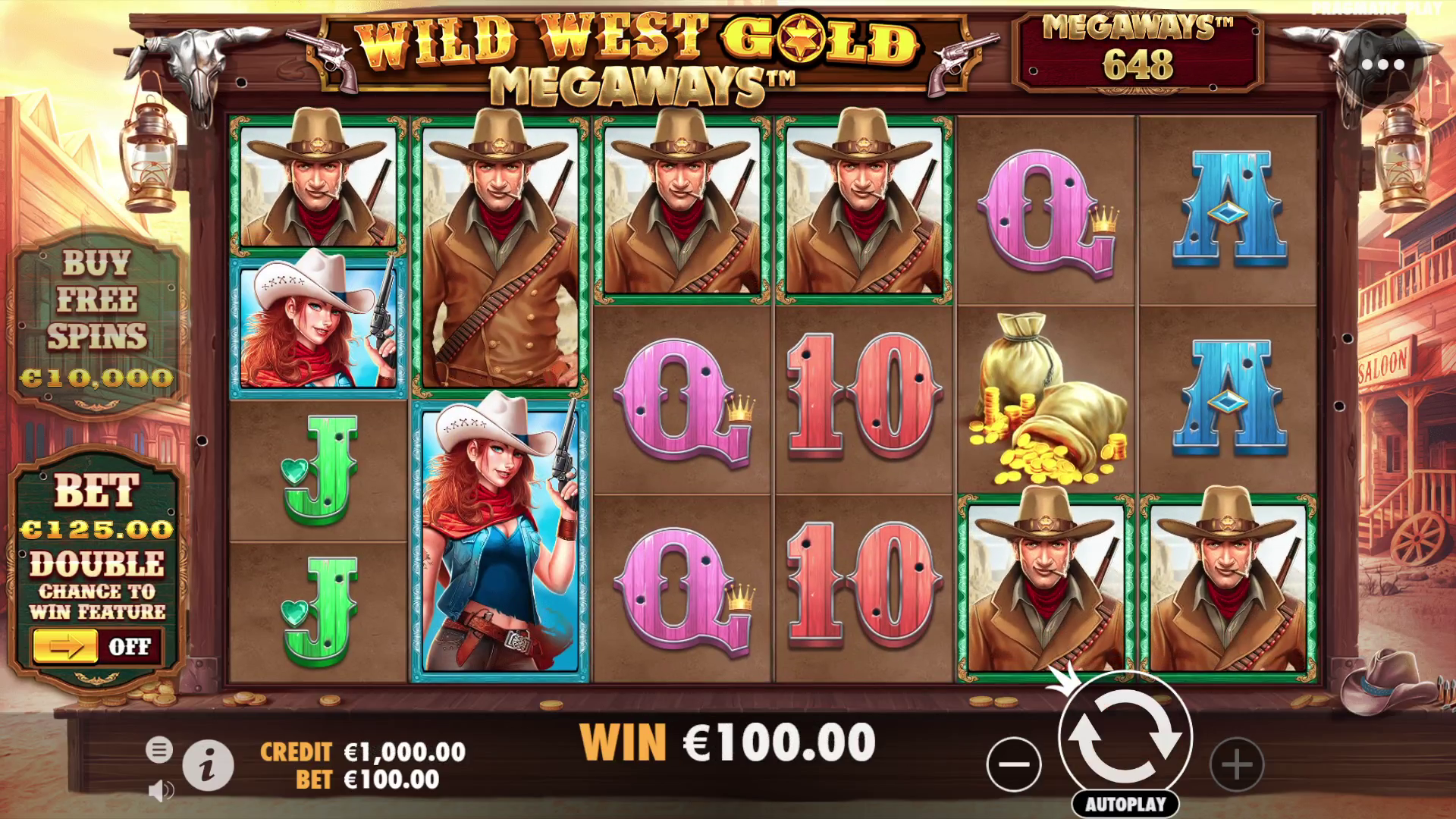 Wild West Gold Megaways - Base game 3