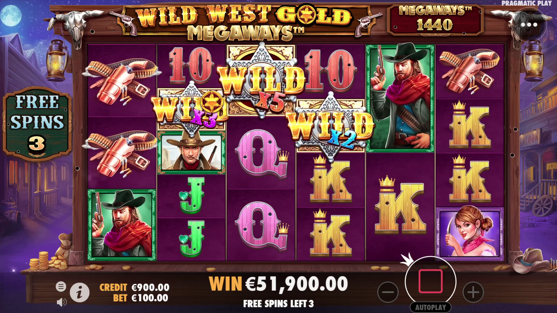Wild West Gold Megaways - Big win 1