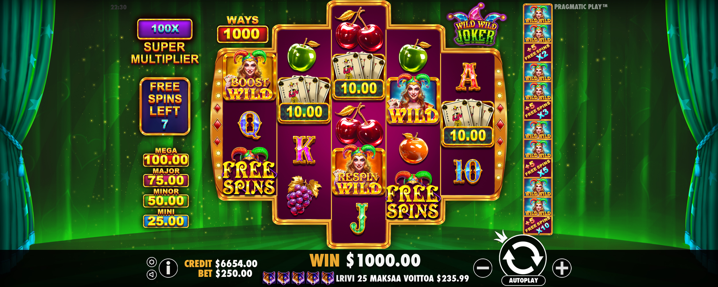 Wild Wild Joker - Free spins 4