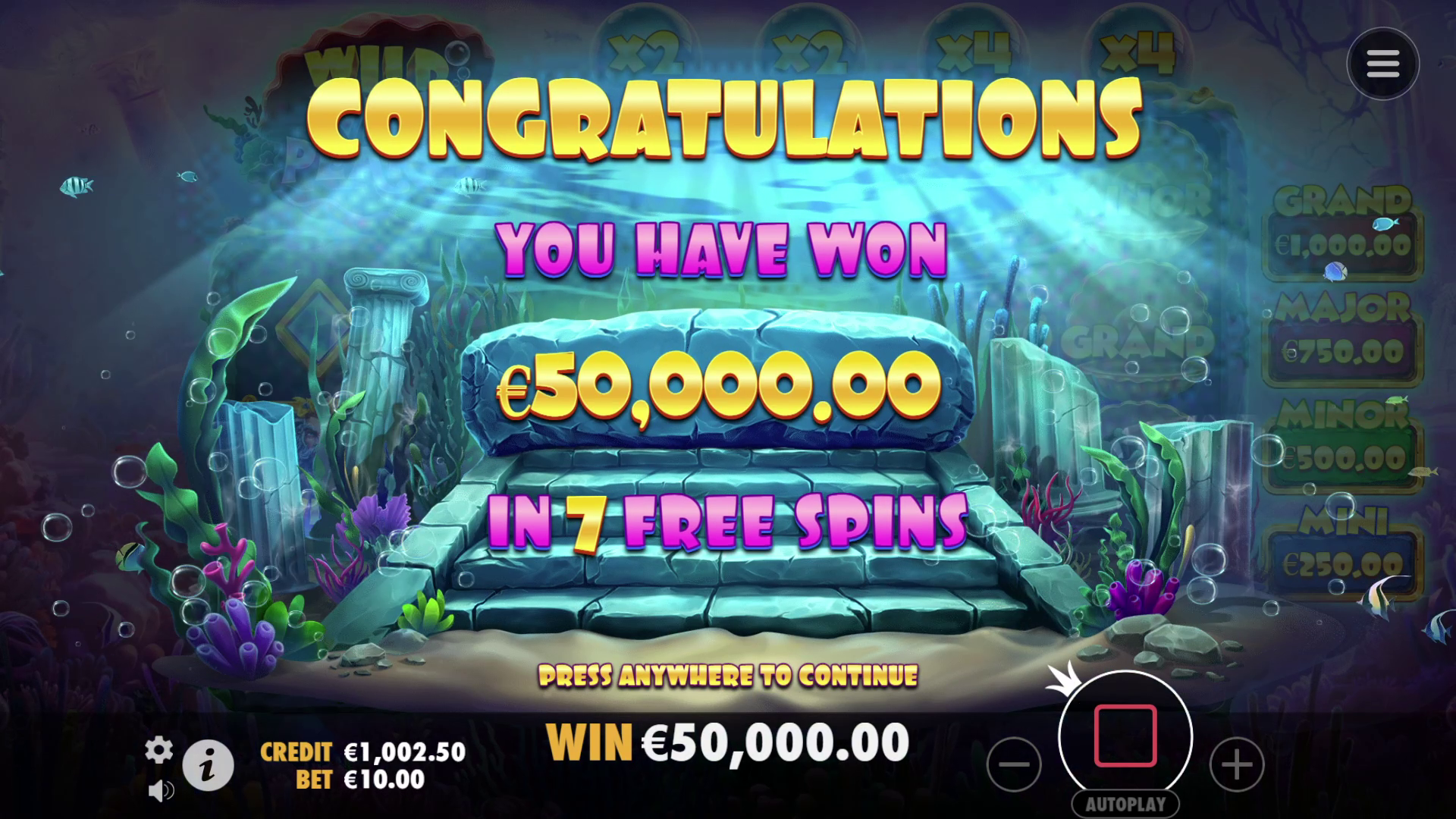 Wild Wild Pearls - Free spins 1