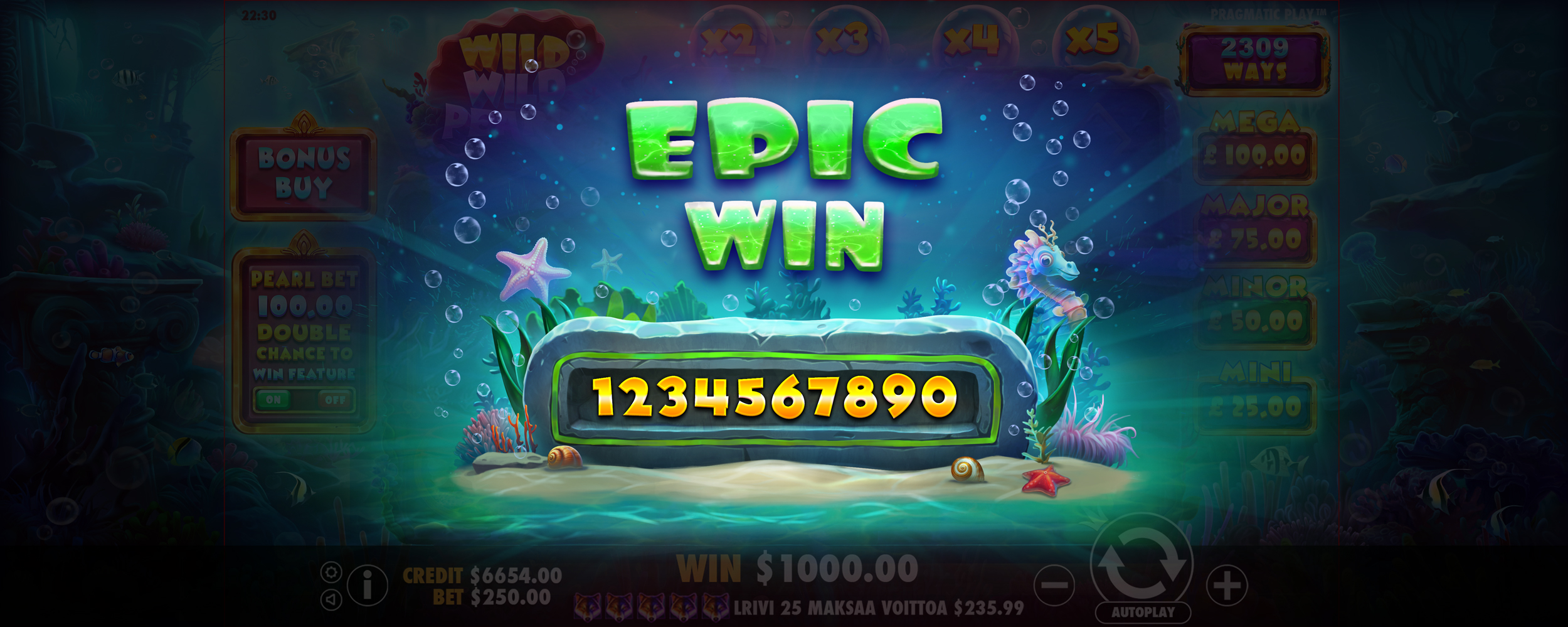 Wild Wild Pearls - Big win 4