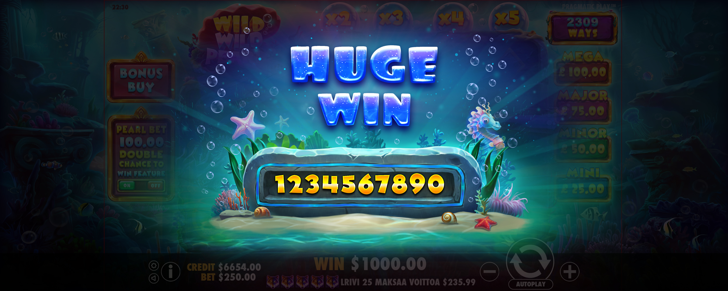 Wild Wild Pearls - Big win 5