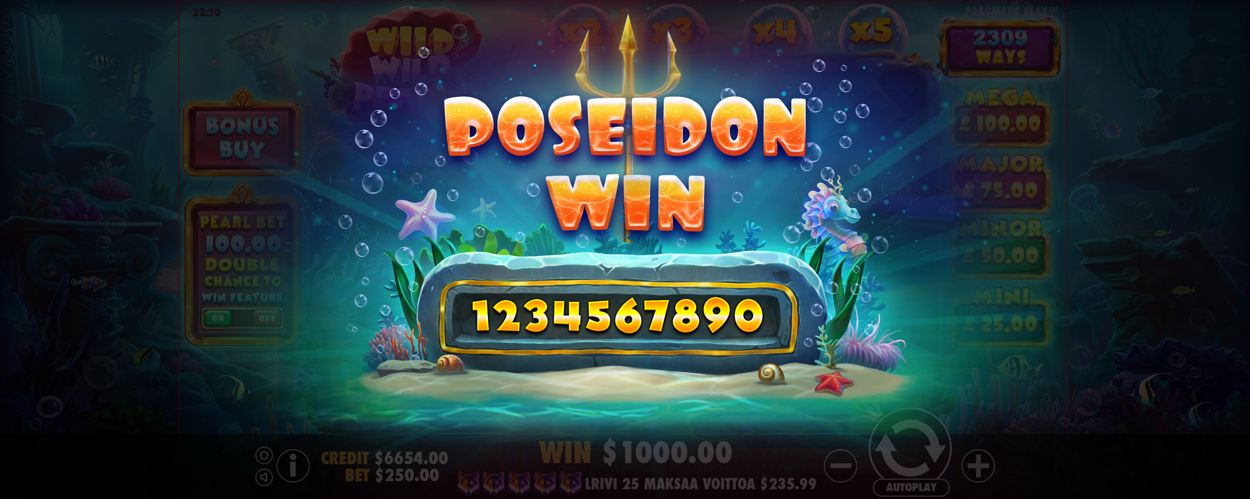 Wild Wild Pearls - Big win 7