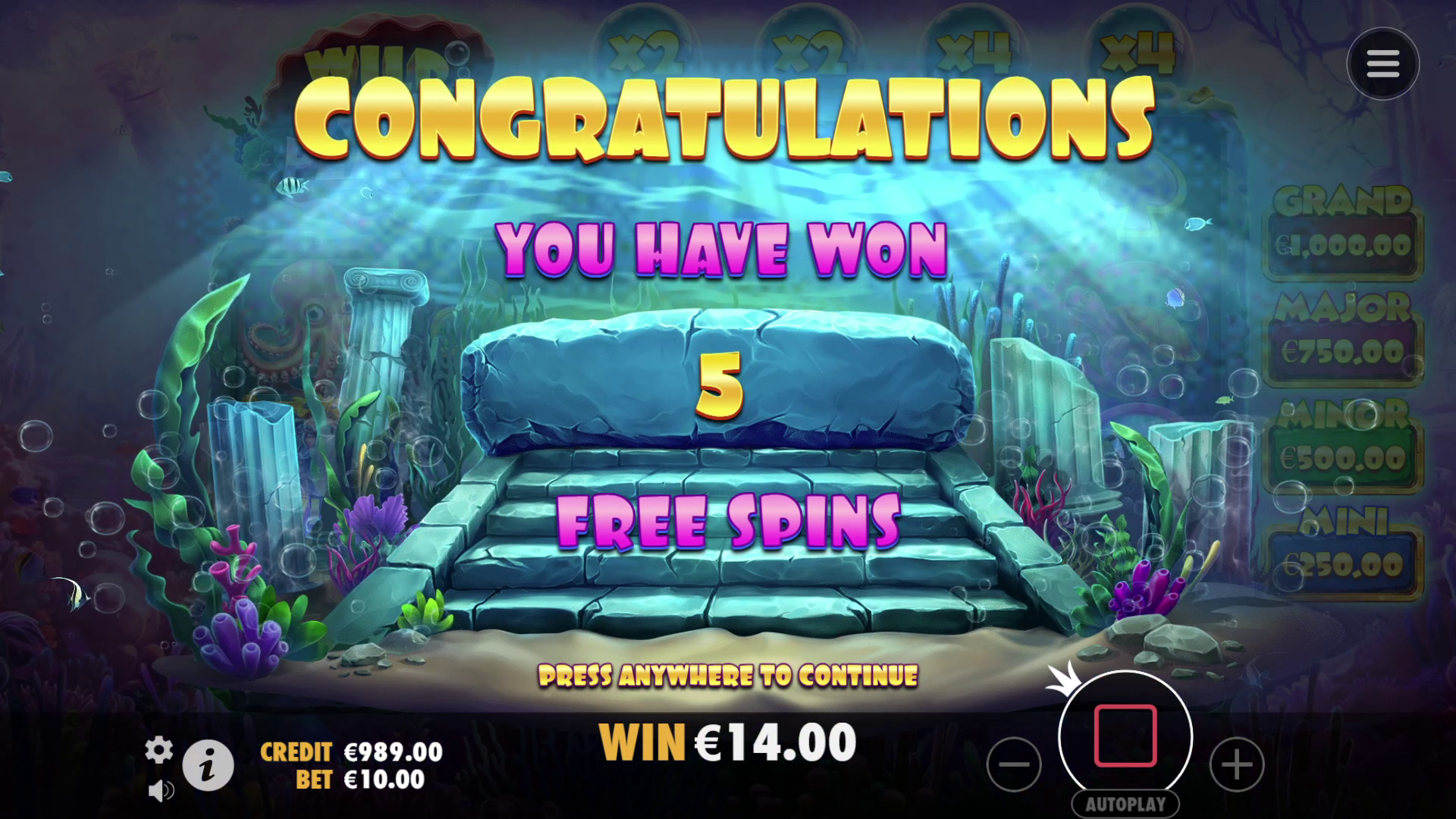 Wild Wild Pearls - Free spins 4