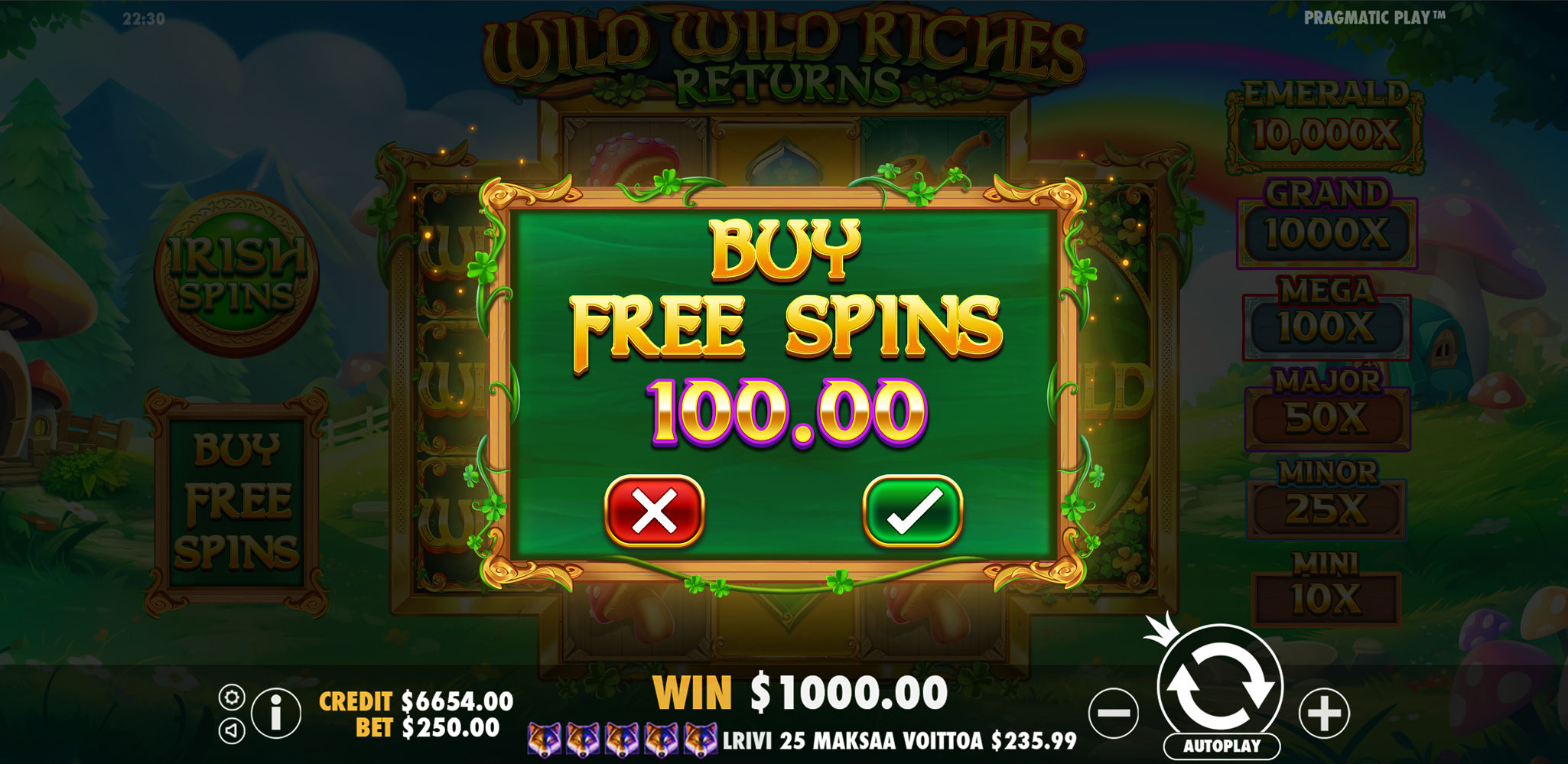 Wild Wild Riches Returns - Buy bonus 1