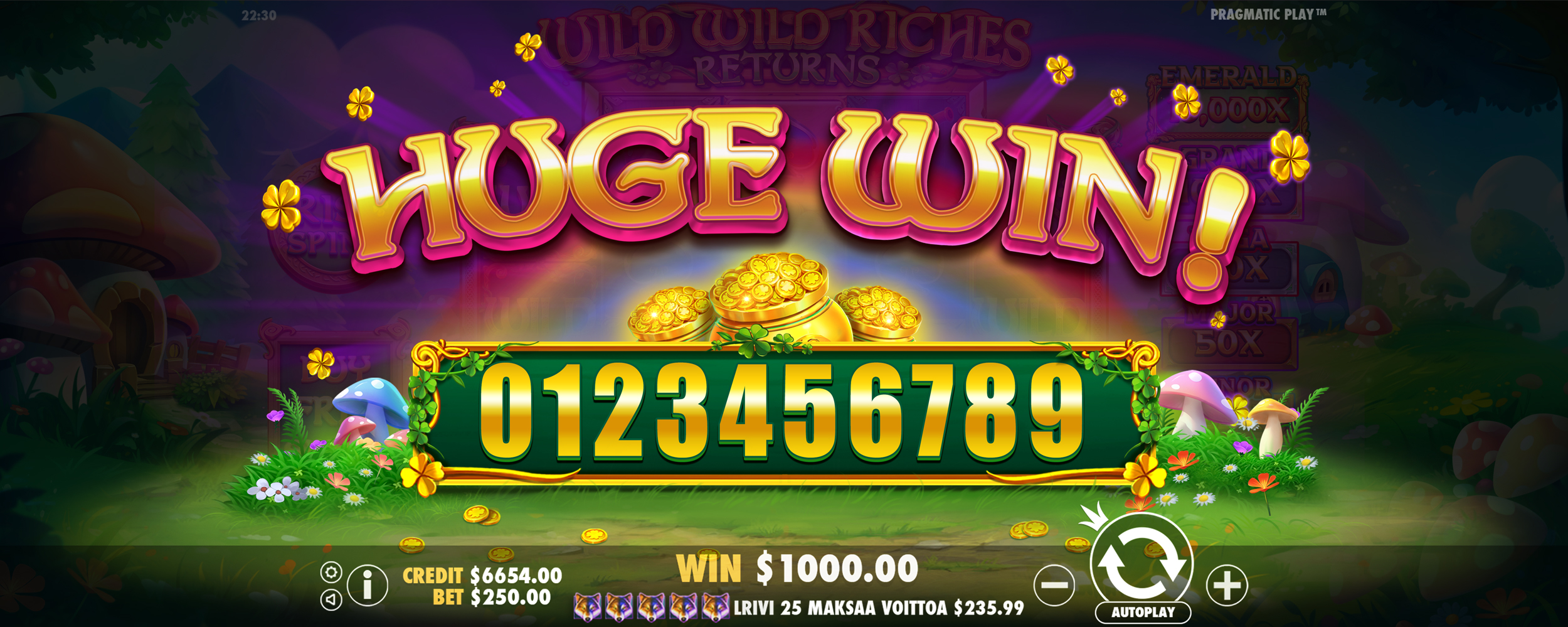 Wild Wild Riches Returns - Big win 5