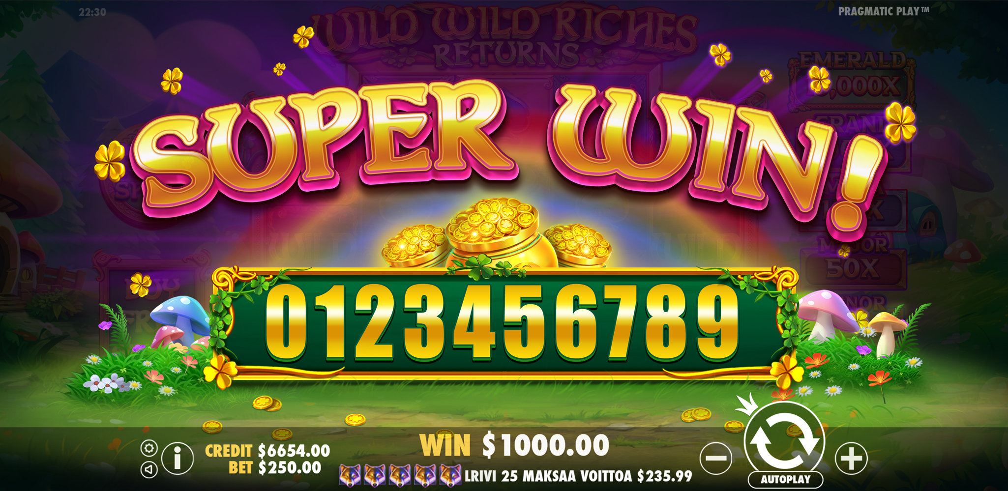 Wild Wild Riches Returns - Big win 10