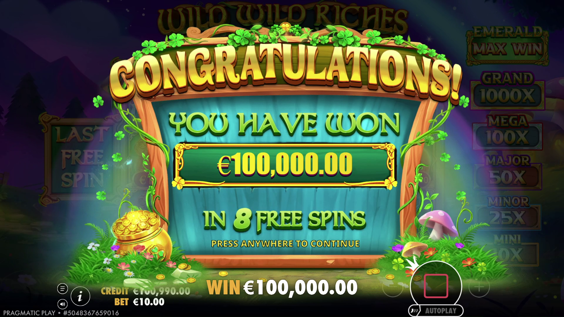 Wild Wild Riches Returns - Free spins 1