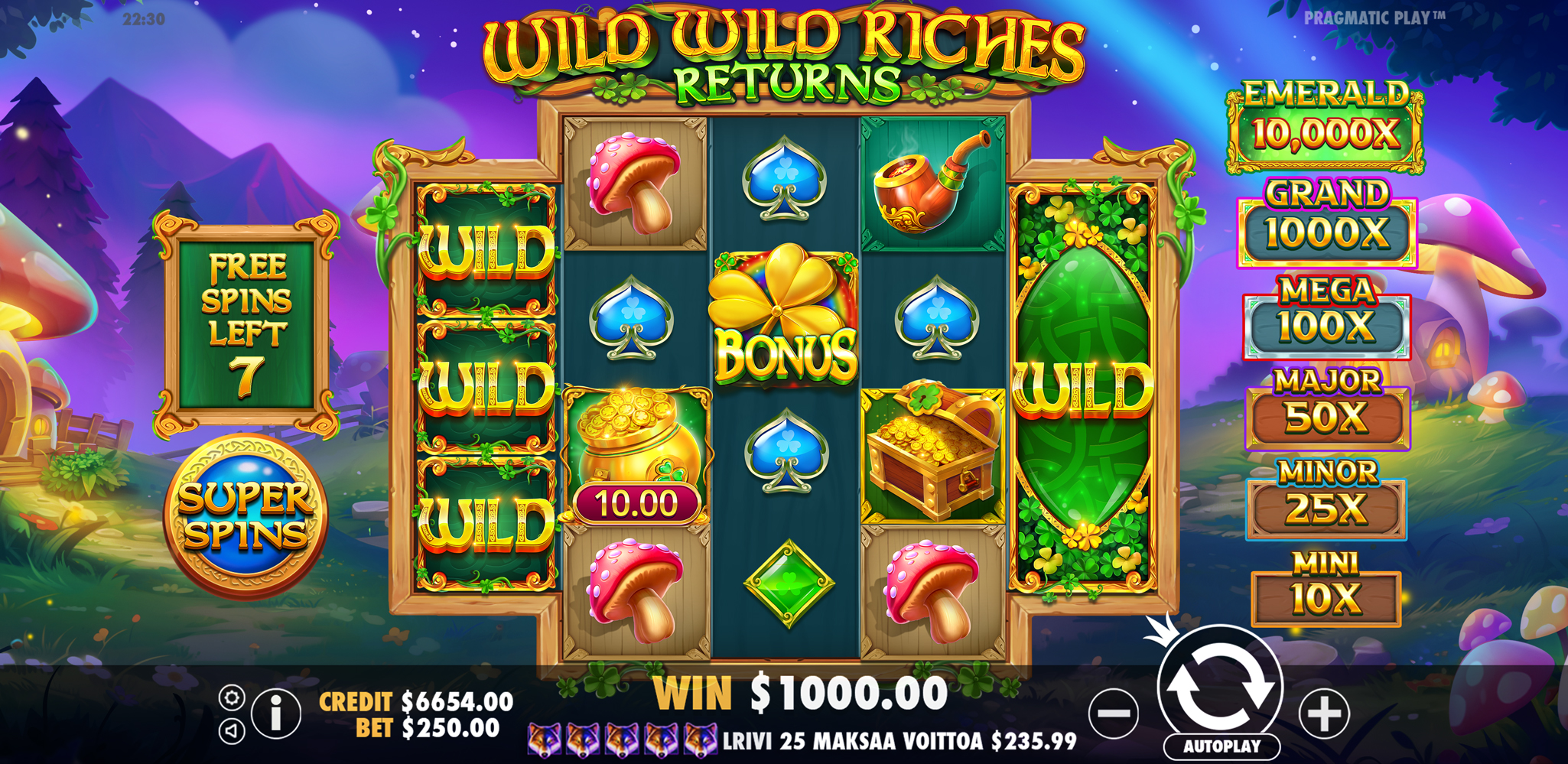 Wild Wild Riches Returns - Free spins 4