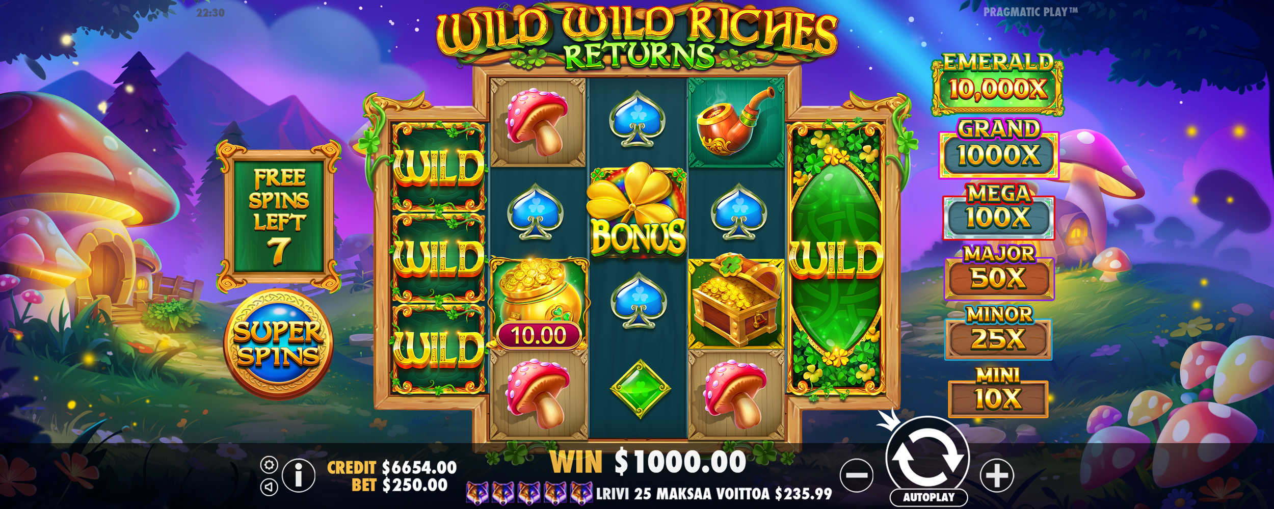 Wild Wild Riches Returns - Free spins 5