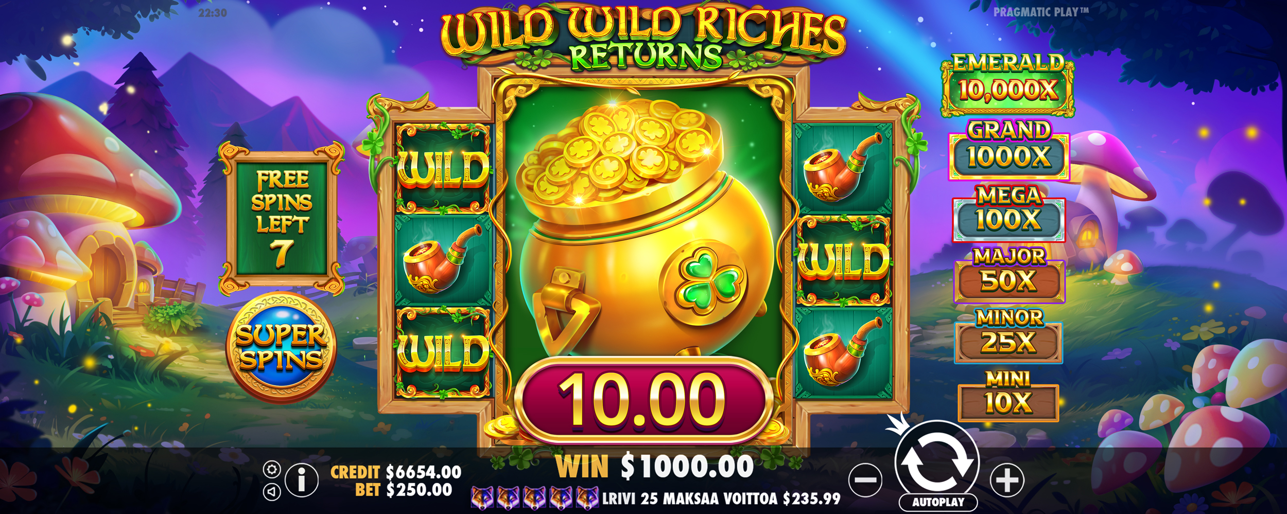 Wild Wild Riches Returns - Free spins 7