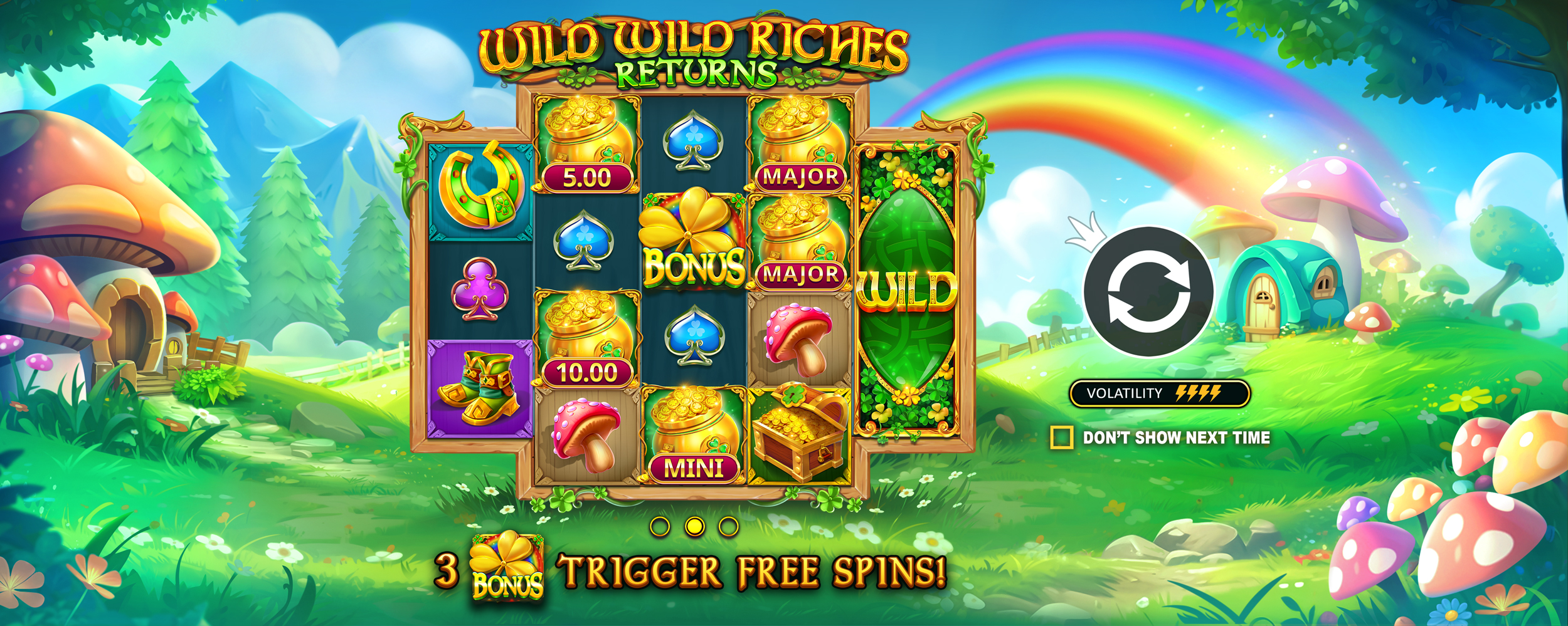 Wild Wild Riches Returns - Start screen 2