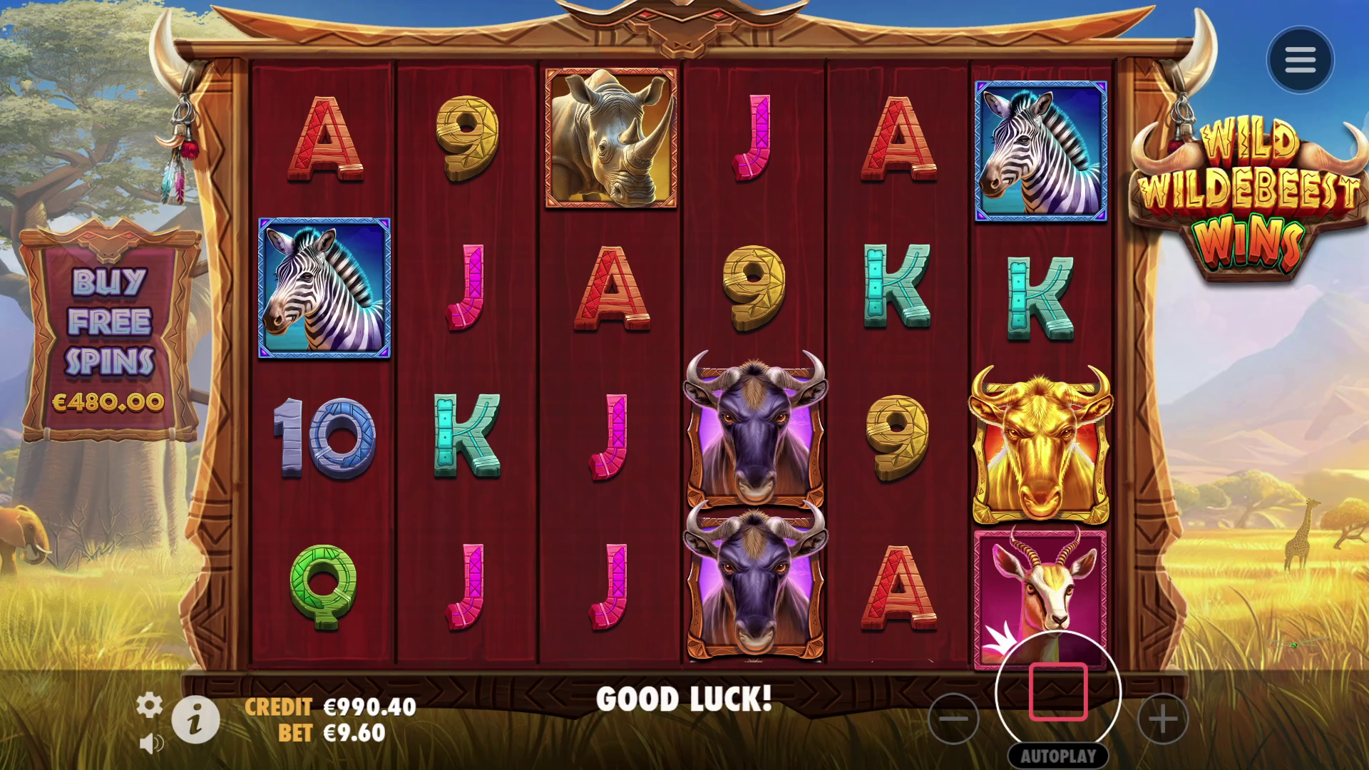 Wild Wildebeest Wins - Base game 1
