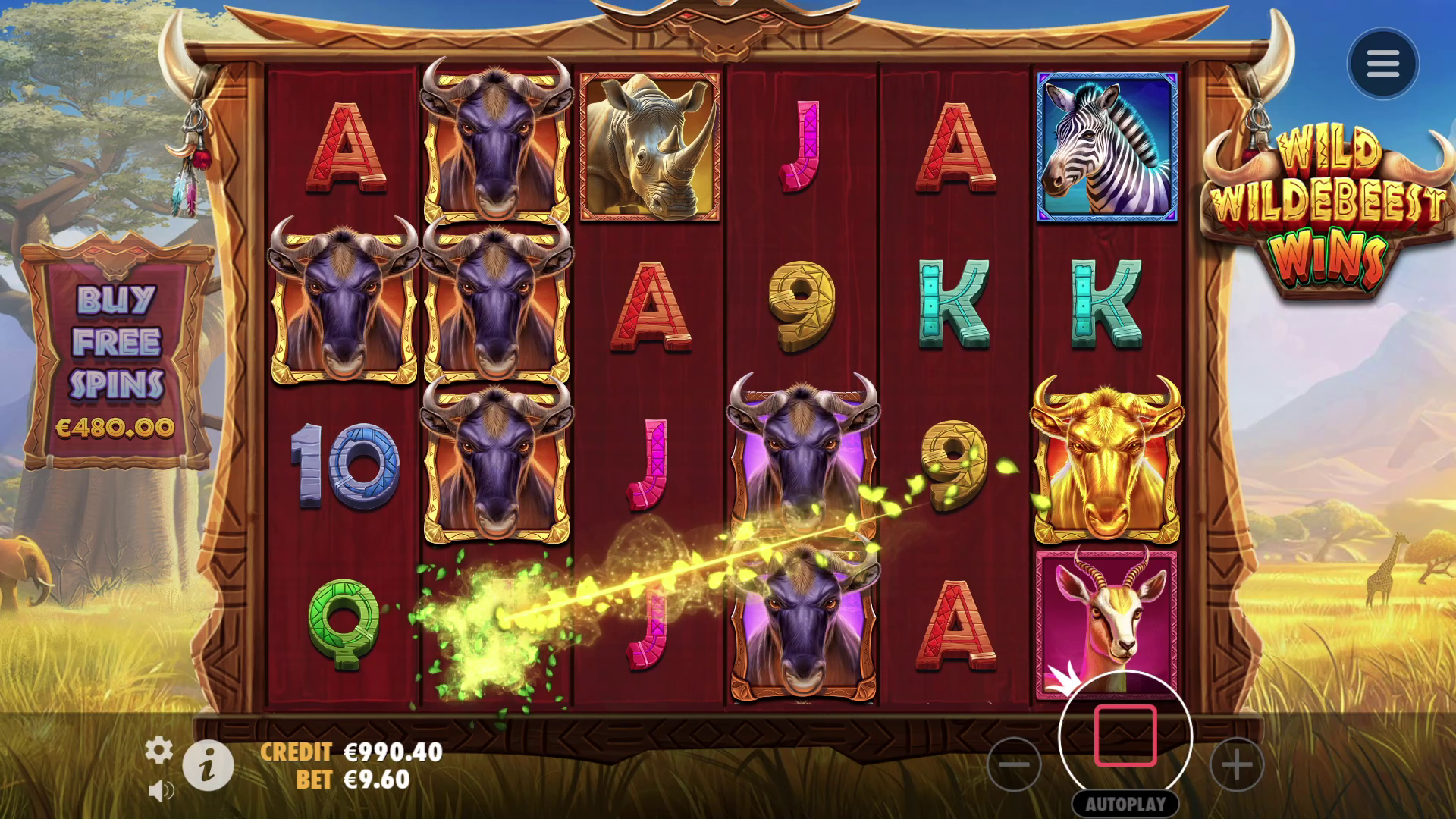 Wild Wildebeest Wins - Base game 3