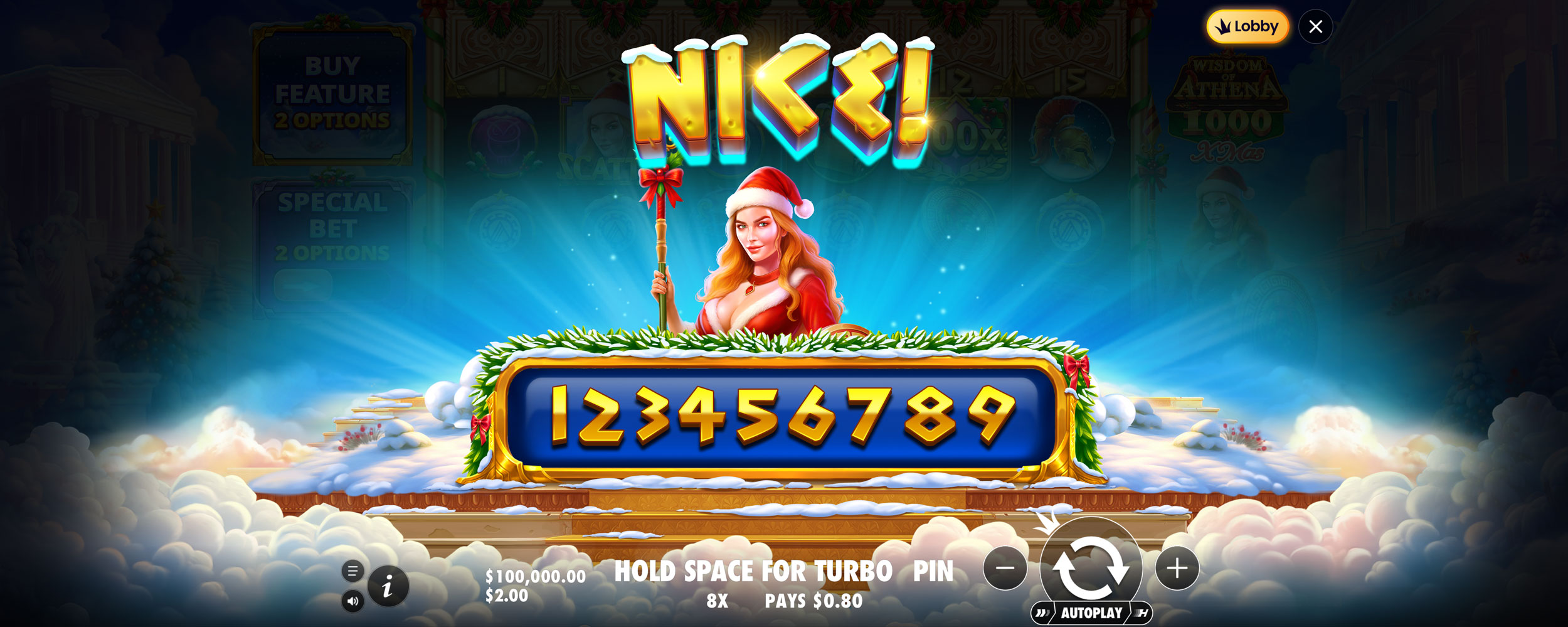 Wisdom of Athena 1000 Xmas - Big win 4