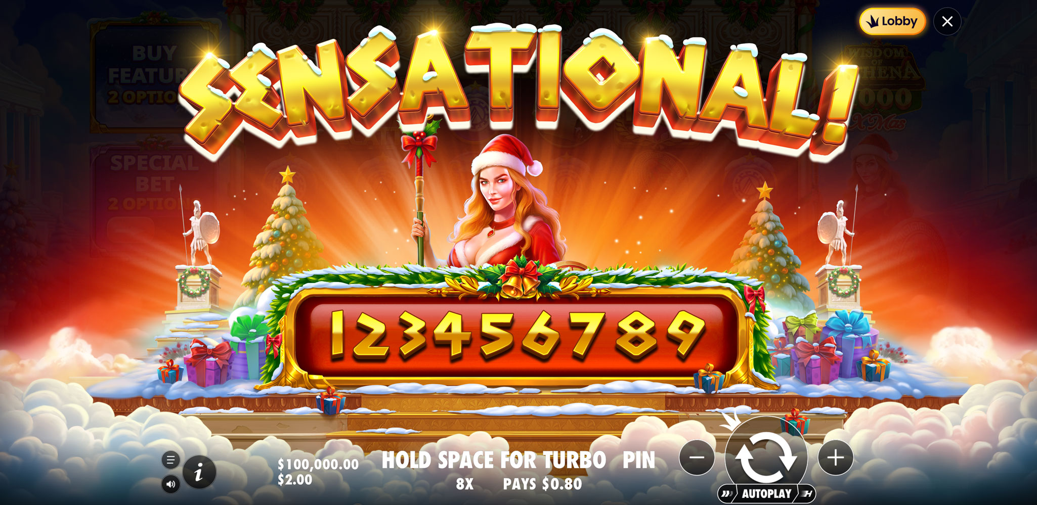 Wisdom of Athena 1000 Xmas - Big win 5