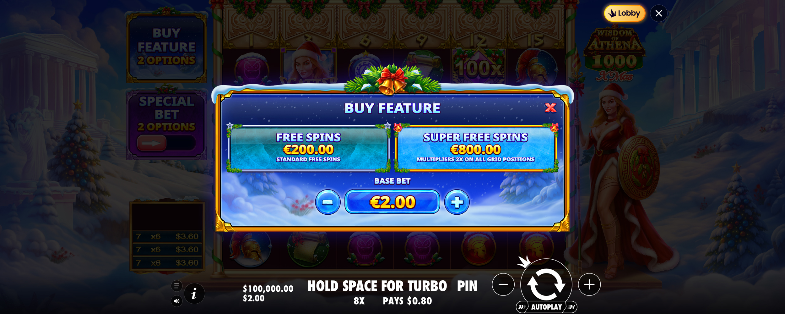 Wisdom of Athena 1000 Xmas - Buy bonus 2