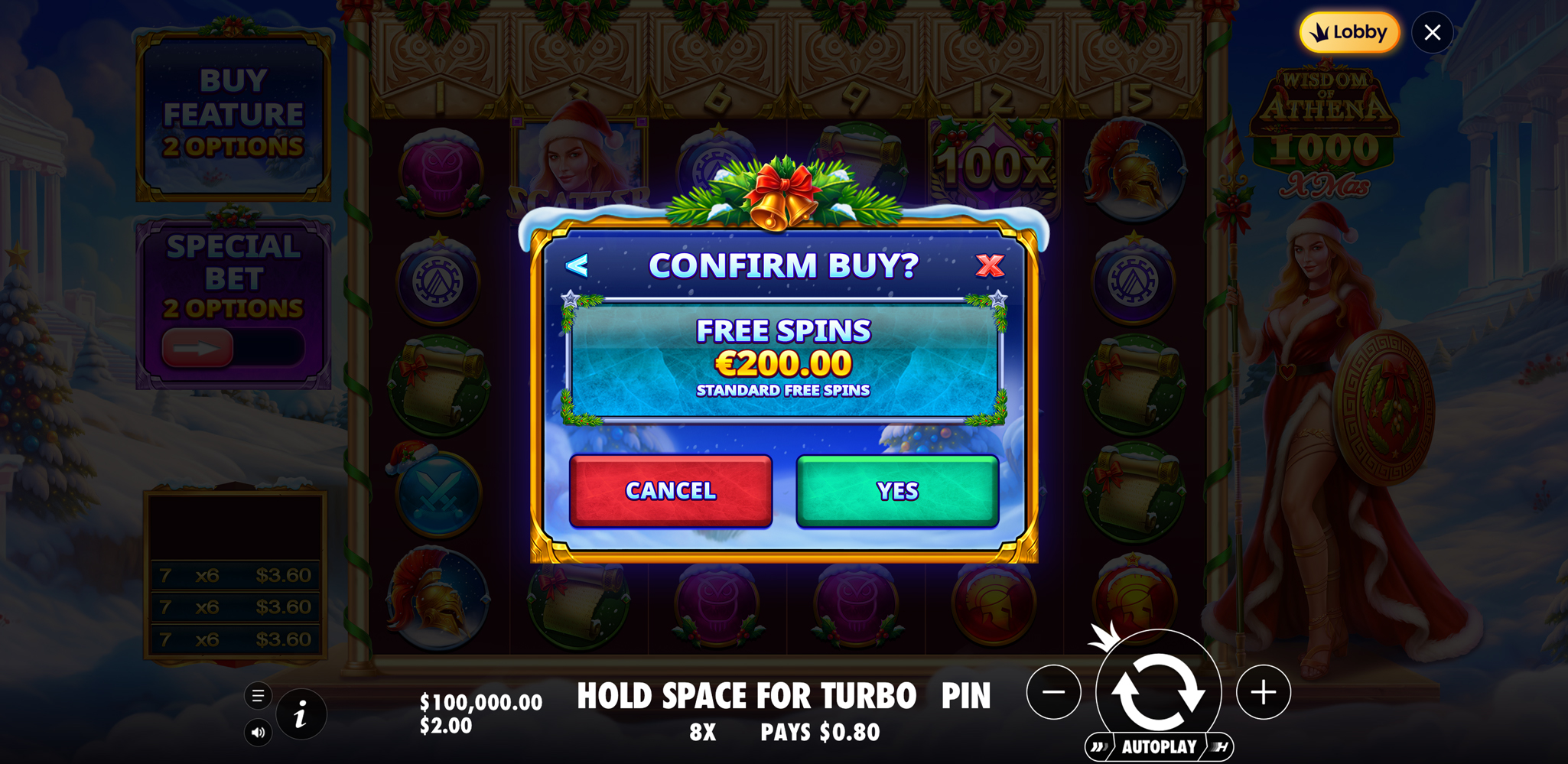 Wisdom of Athena 1000 Xmas - Buy bonus 3