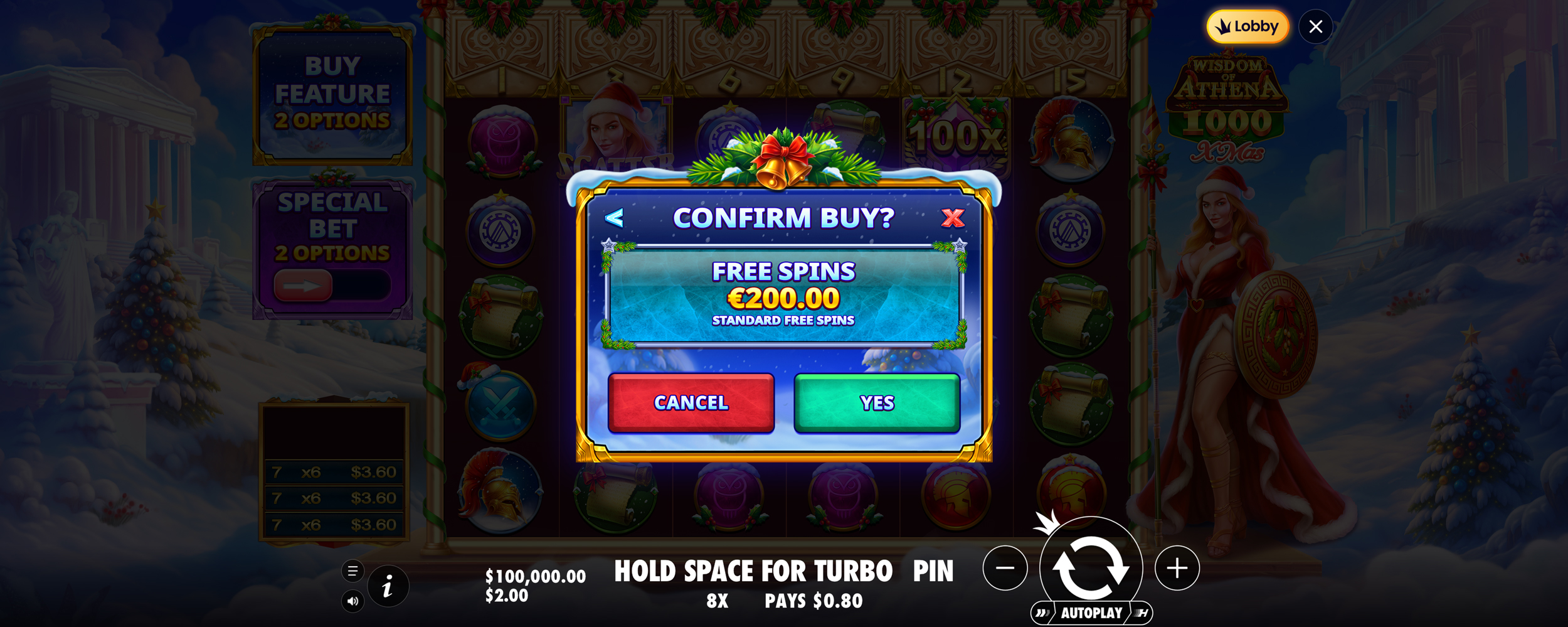 Wisdom of Athena 1000 Xmas - Buy bonus 4