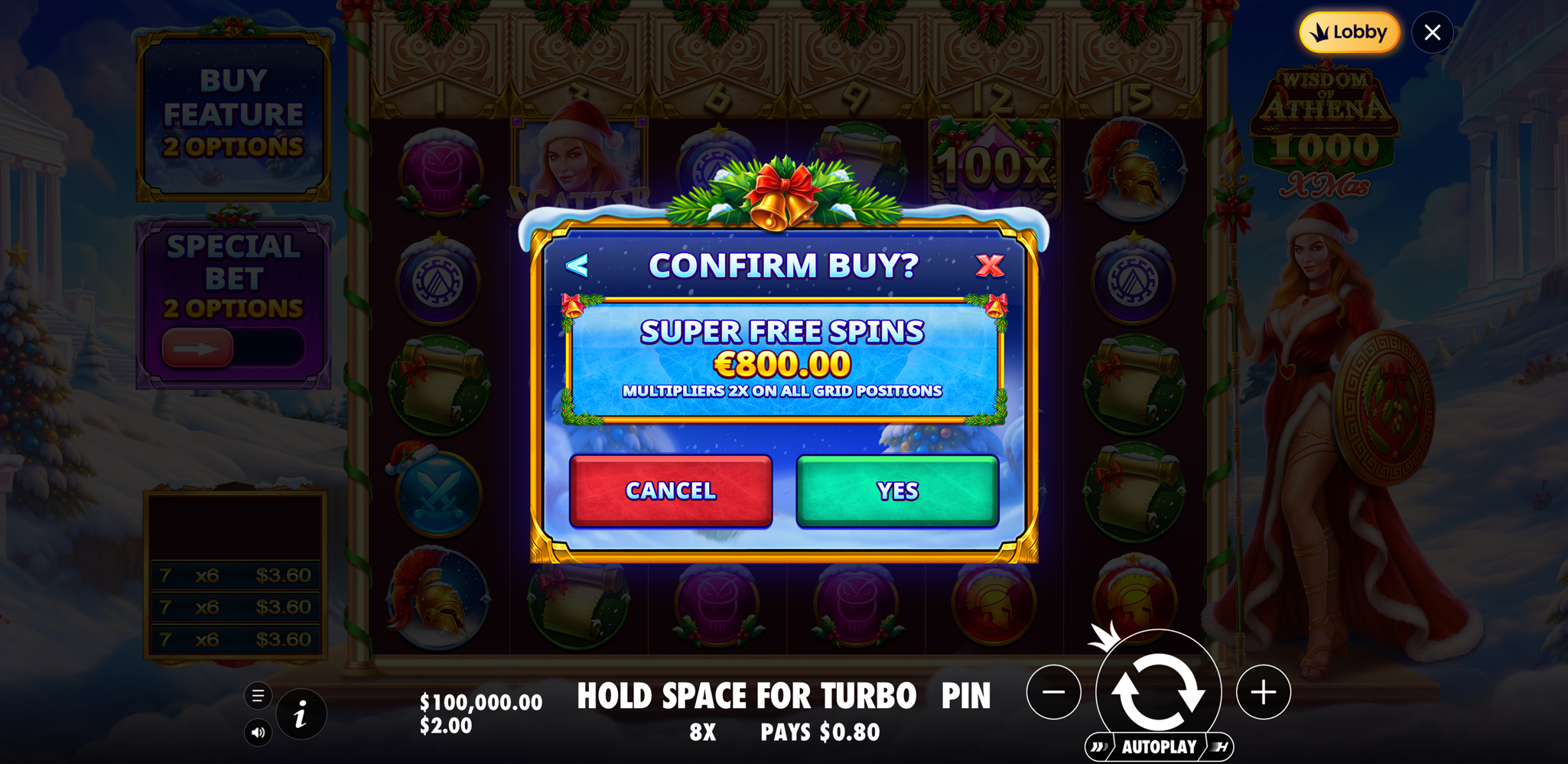 Wisdom of Athena 1000 Xmas - Buy bonus 5