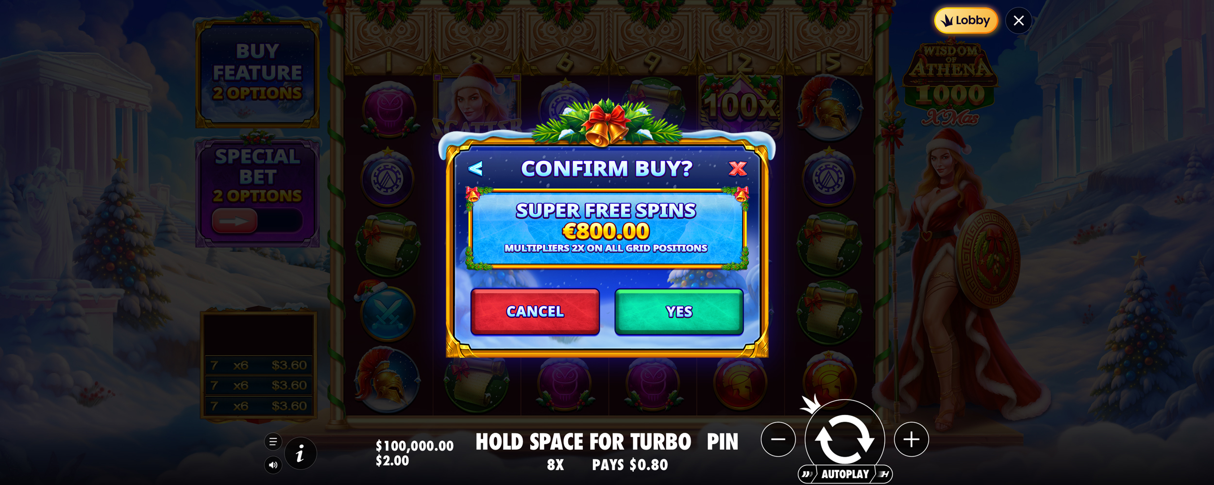 Wisdom of Athena 1000 Xmas - Buy bonus 6