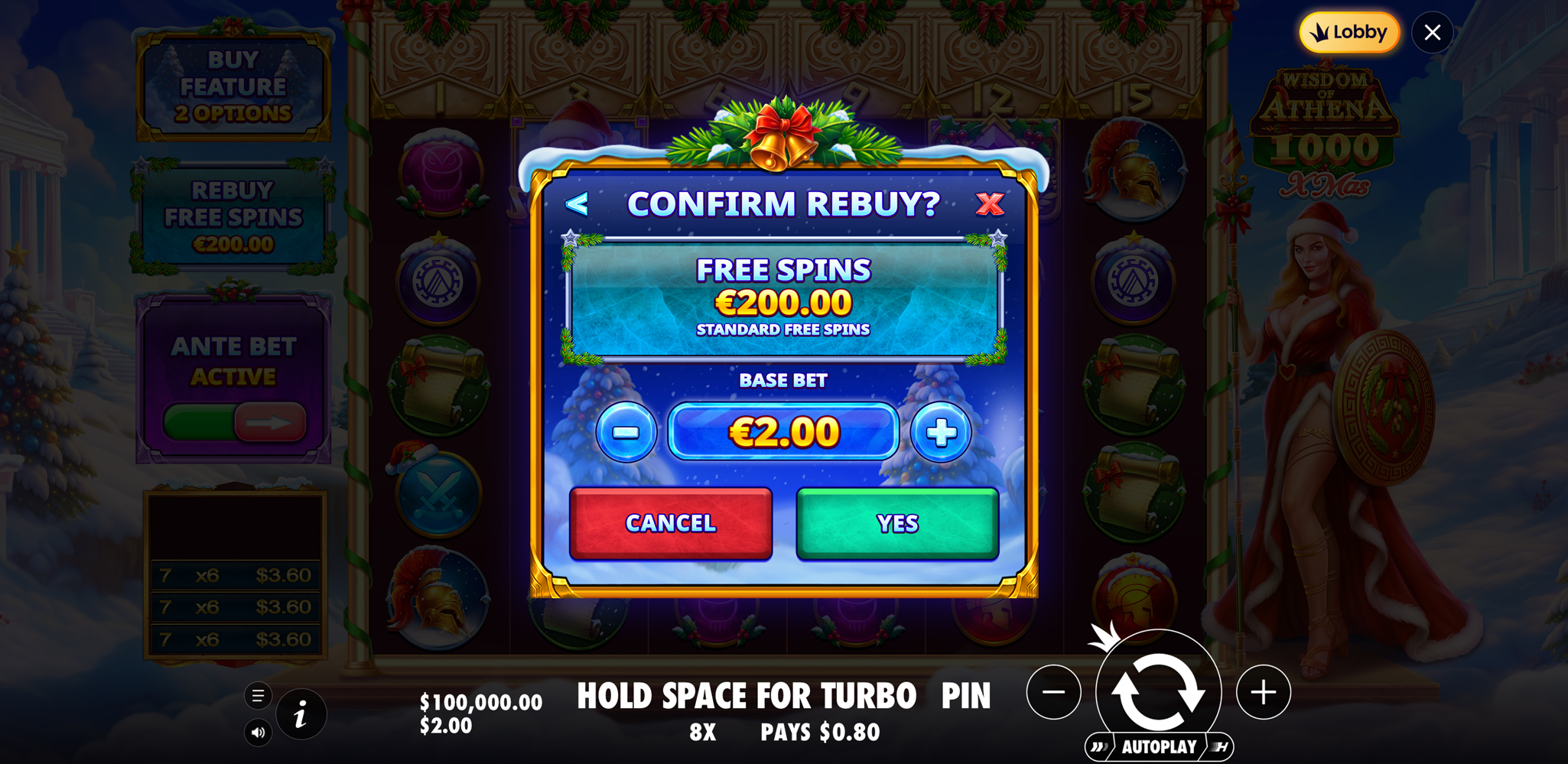 Wisdom of Athena 1000 Xmas - Buy bonus 7