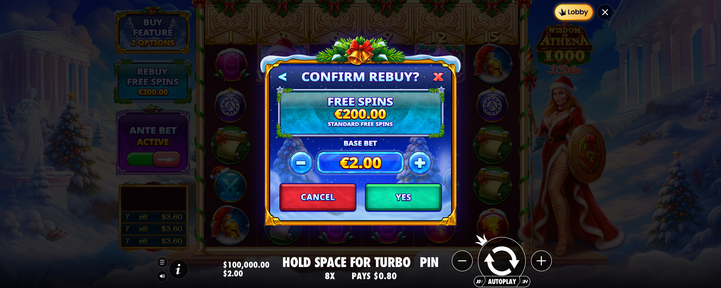 Wisdom of Athena 1000 Xmas - Buy bonus 8
