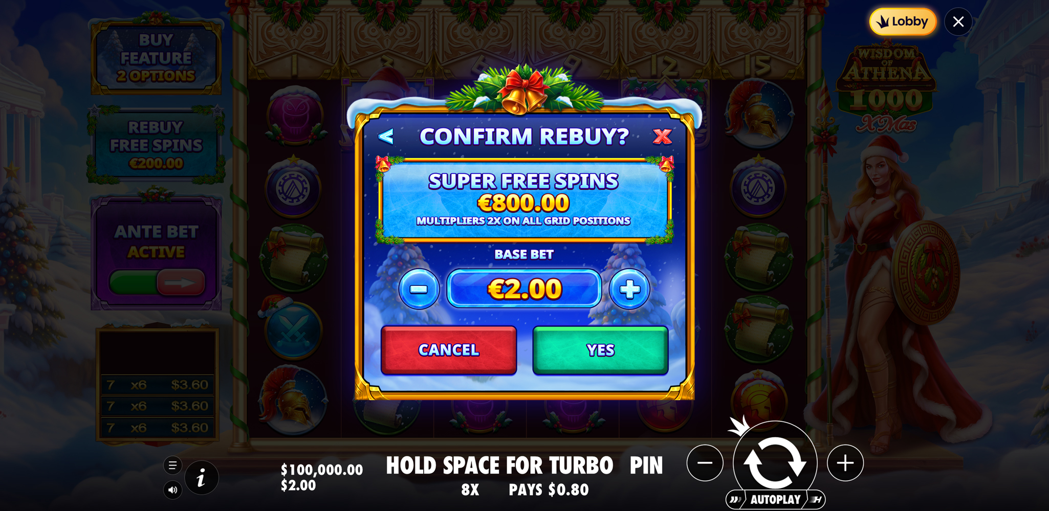 Wisdom of Athena 1000 Xmas - Buy bonus 9