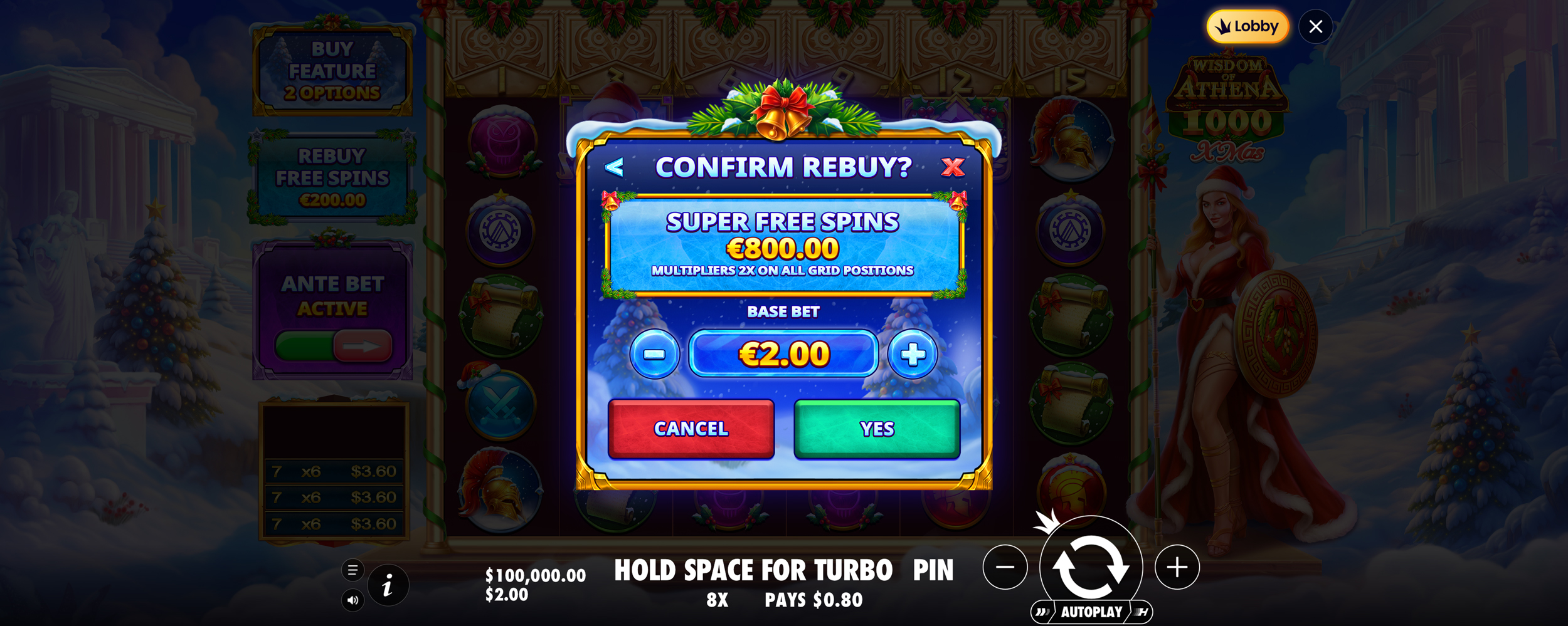 Wisdom of Athena 1000 Xmas - Buy bonus 10