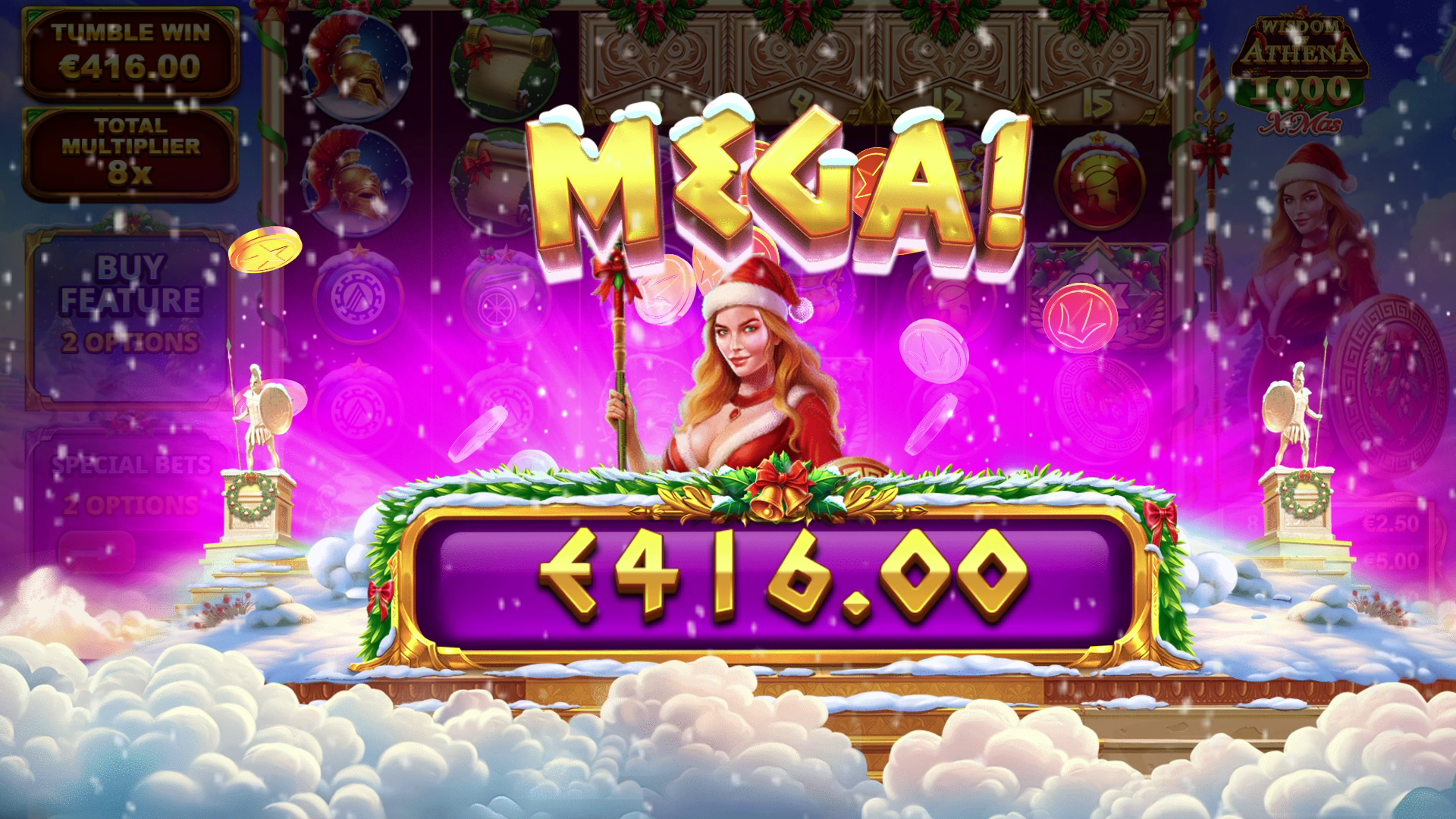 Wisdom of Athena 1000 Xmas - Big win 9