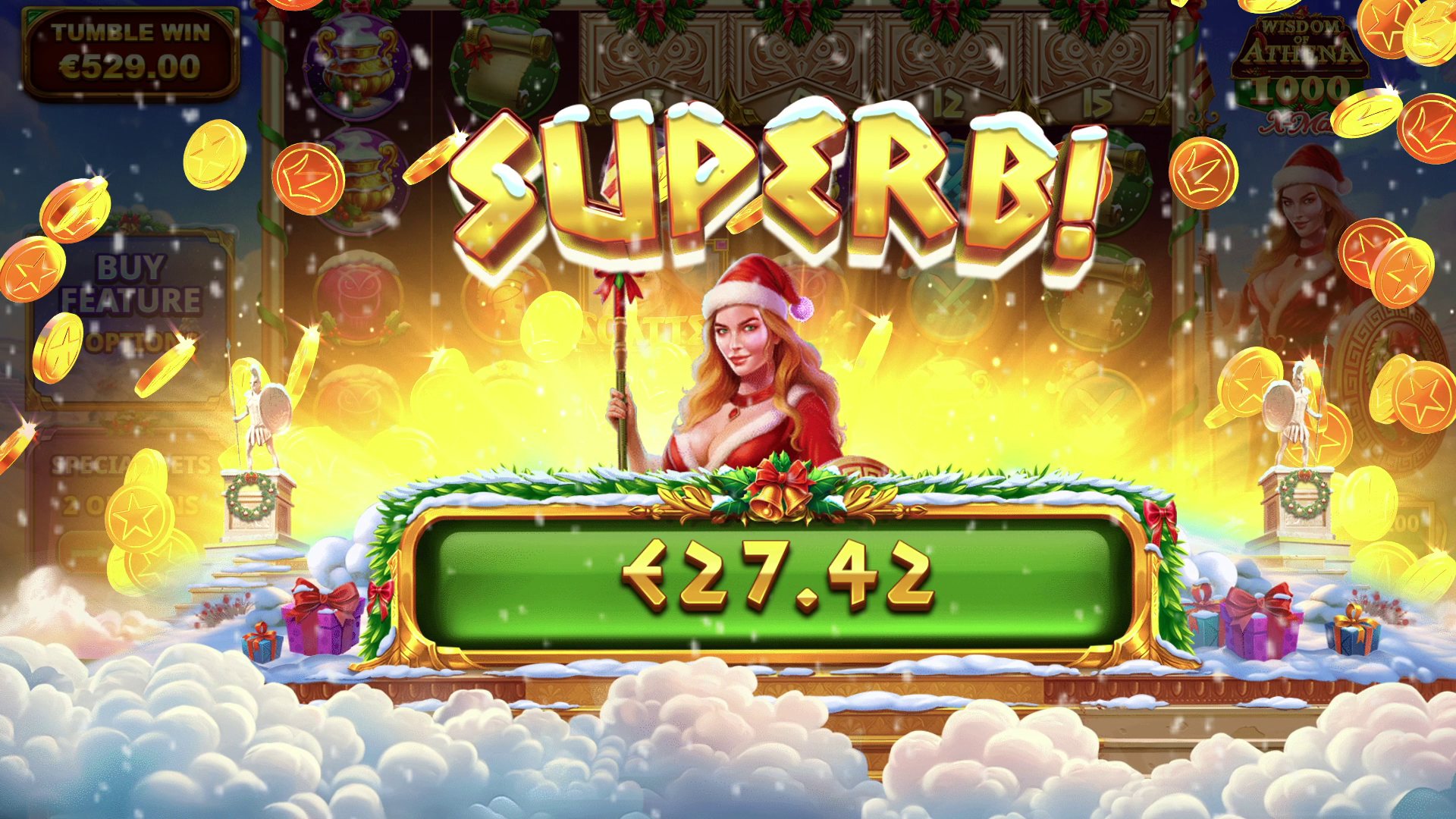 Wisdom of Athena 1000 Xmas - Big win 11