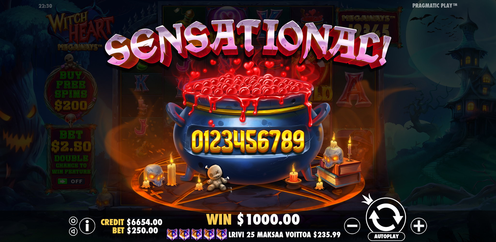 Witch Heart Megaways - Big win 6