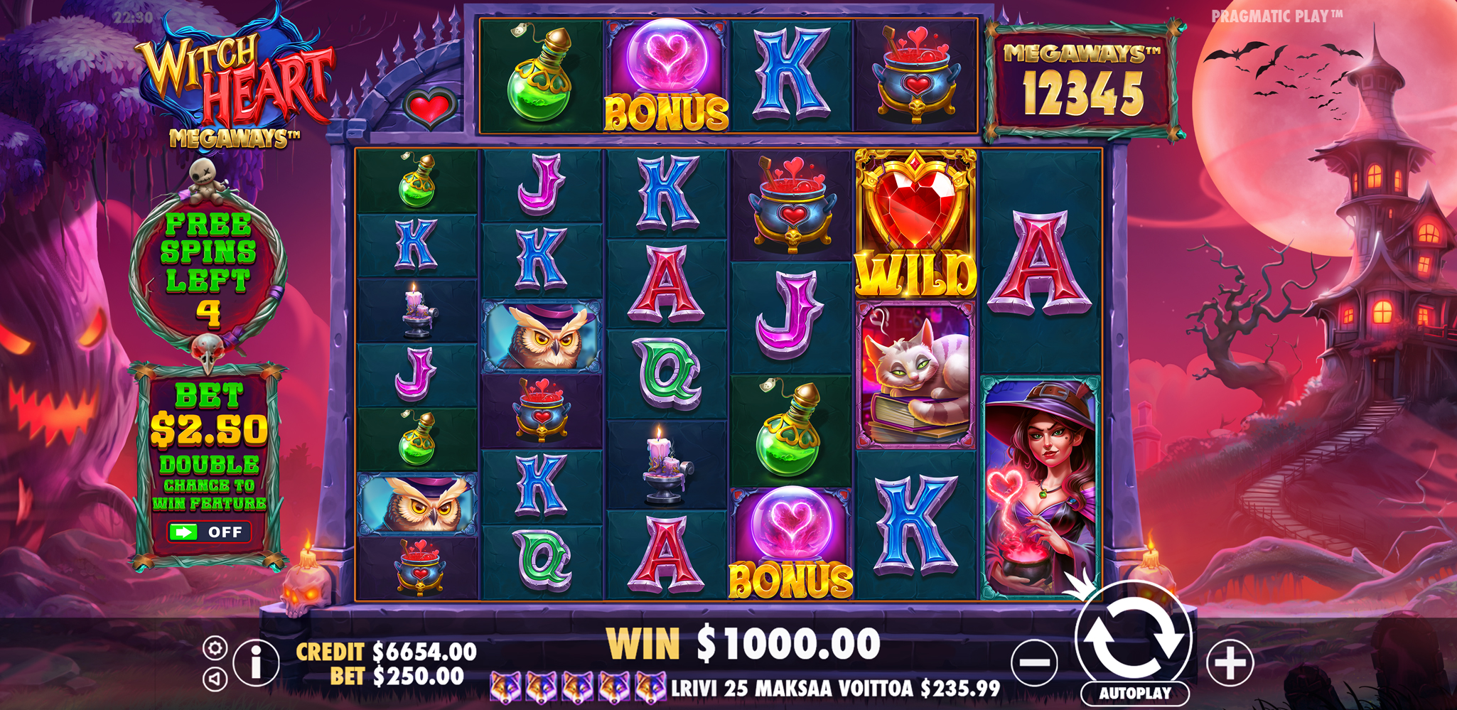 Witch Heart Megaways - Free spins 4