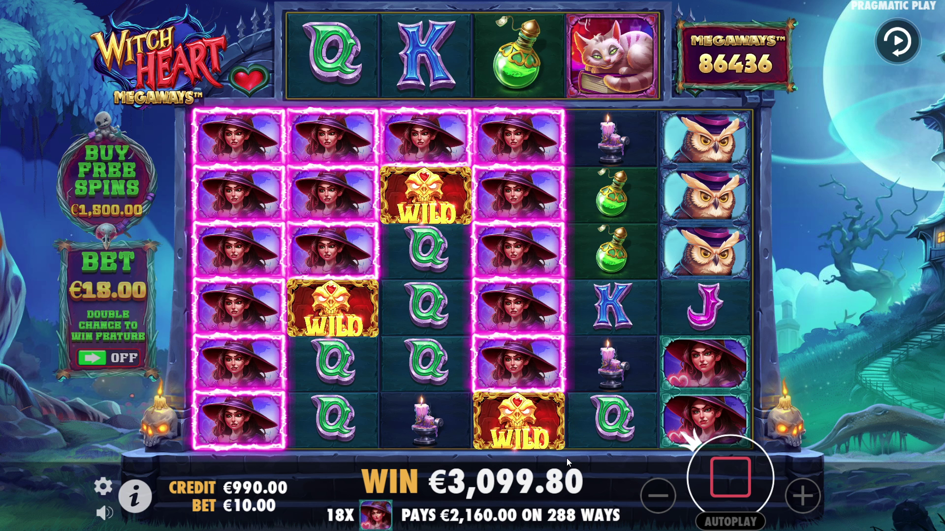 Witch Heart Megaways - Big win 10