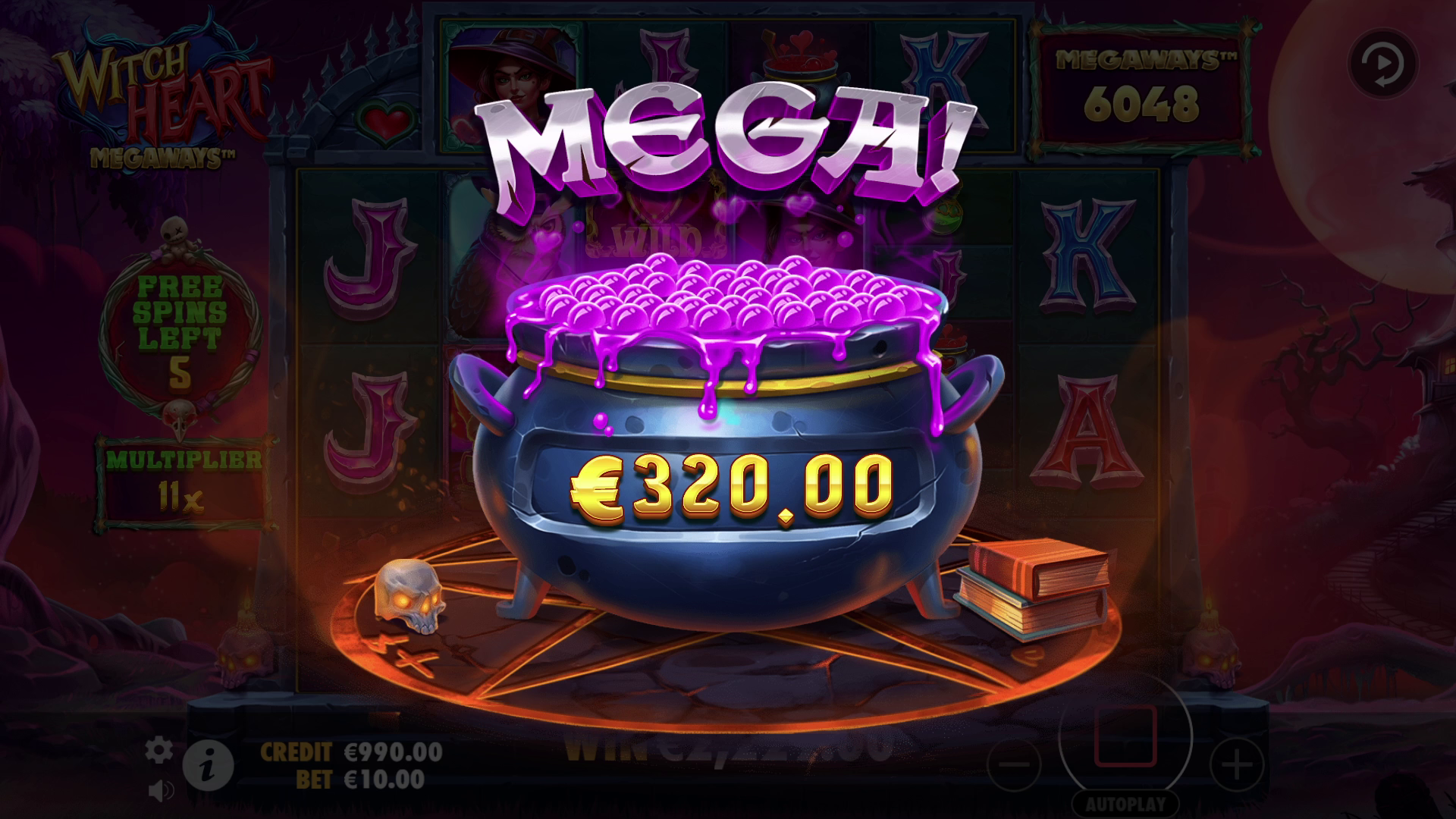 Witch Heart Megaways - Big win 13