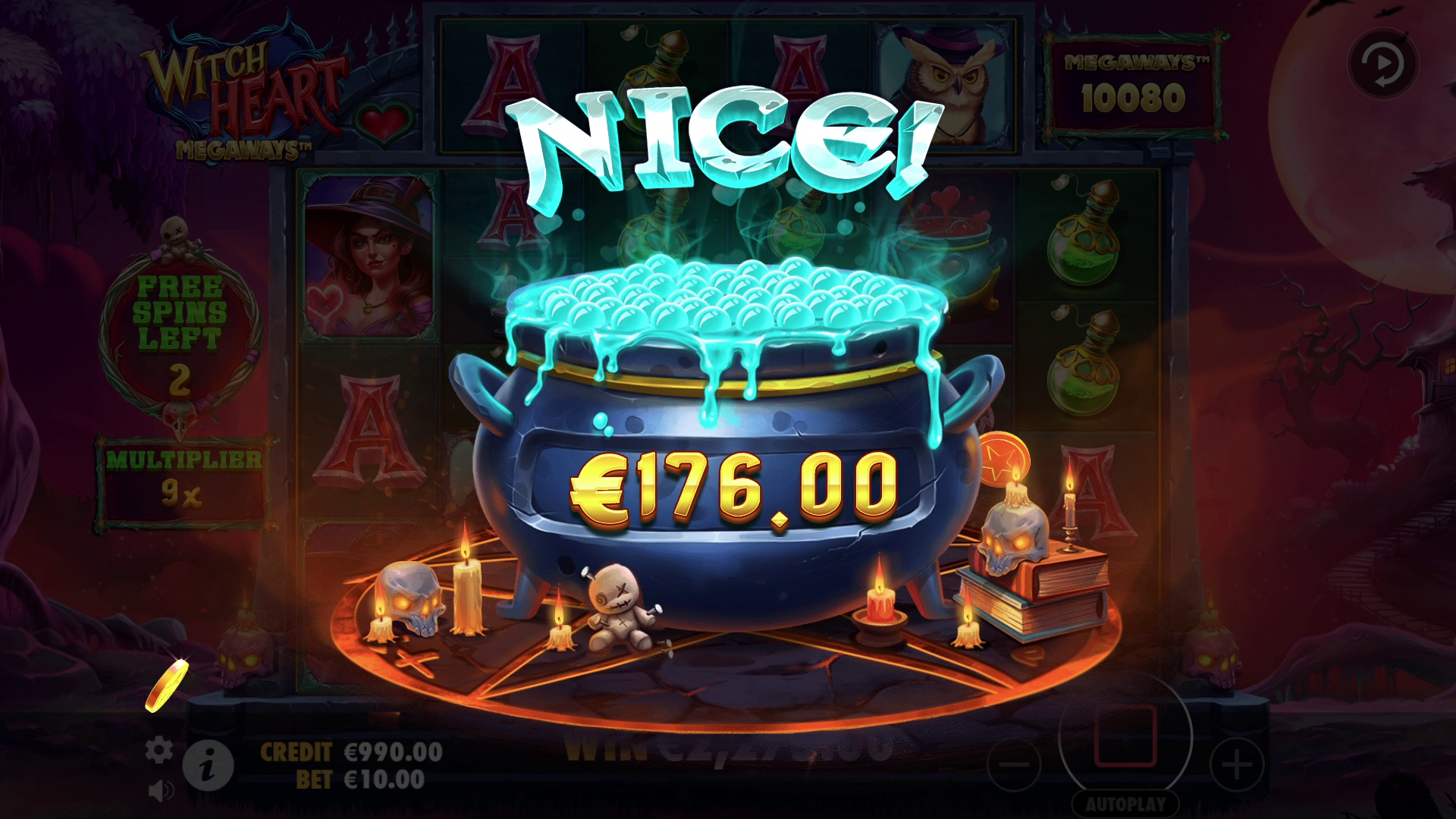 Witch Heart Megaways - Big win 15