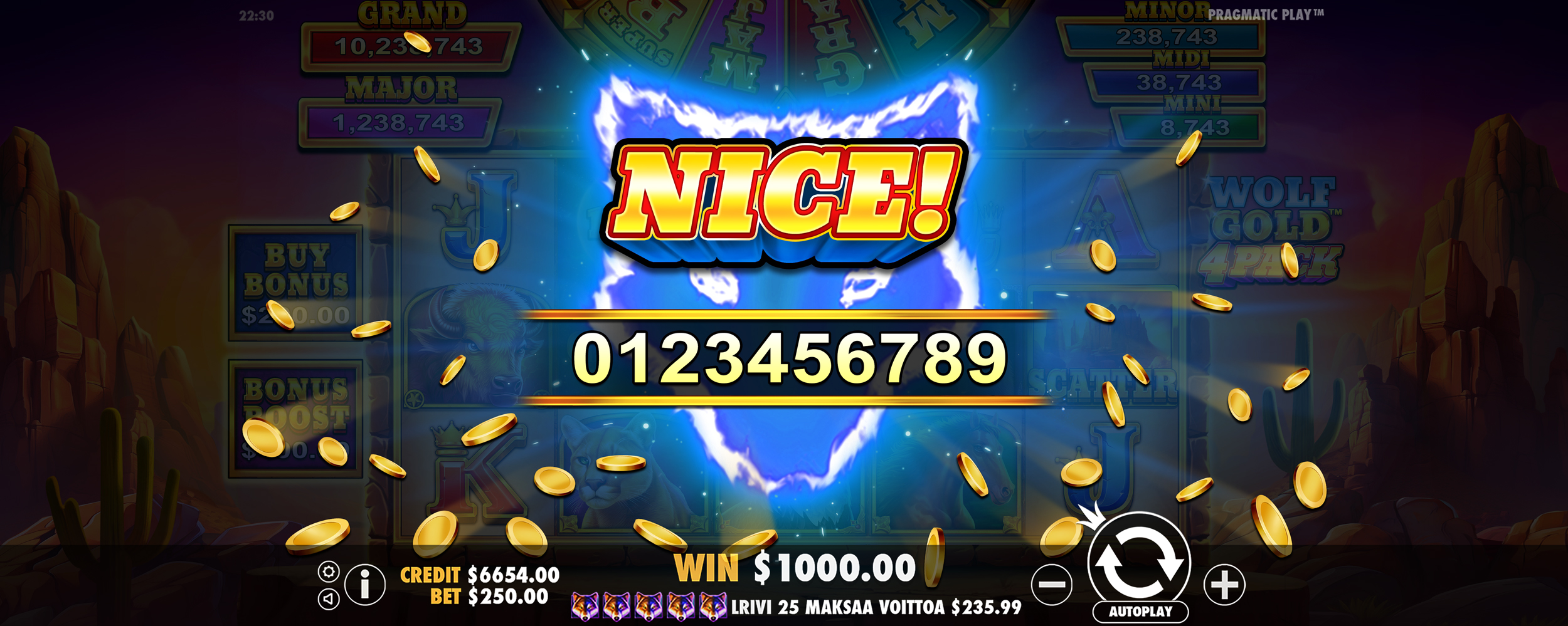Wolf Gold 4 Pack - Big win 4