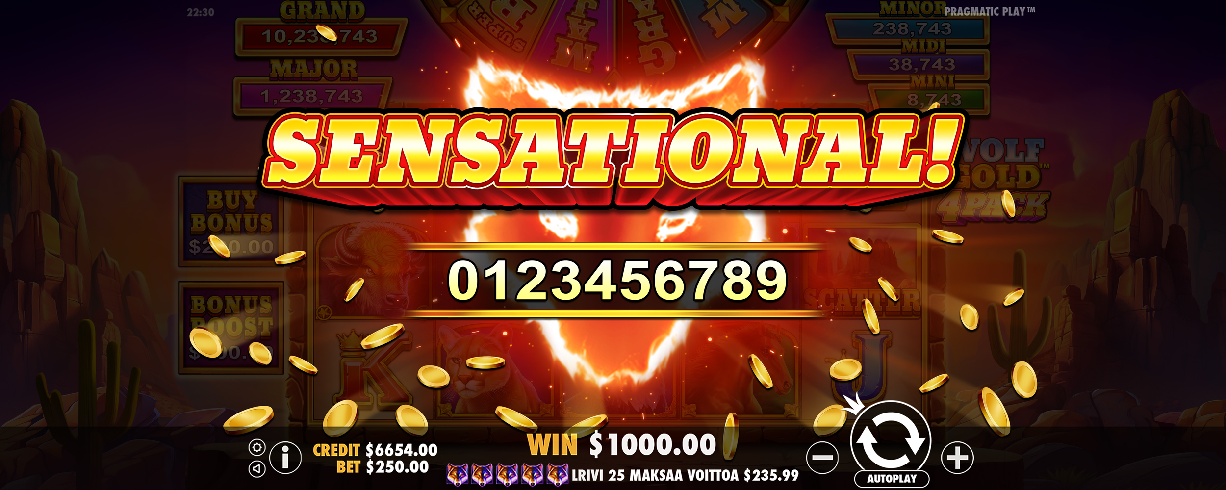 Wolf Gold 4 Pack - Big win 6