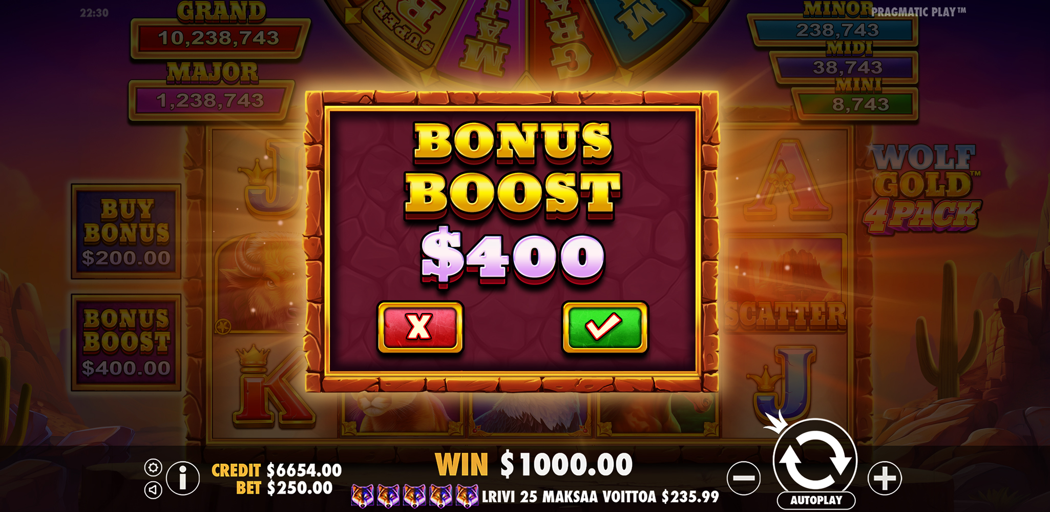 Wolf Gold 4 Pack - Big win 9