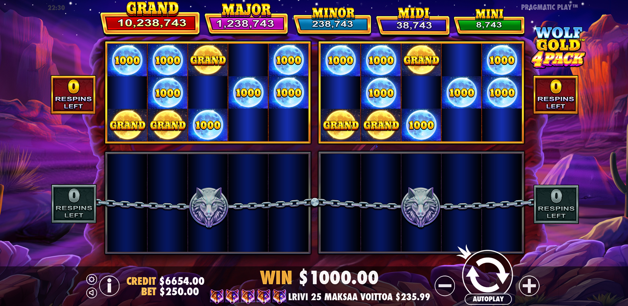 Wolf Gold 4 Pack - Free spins 3