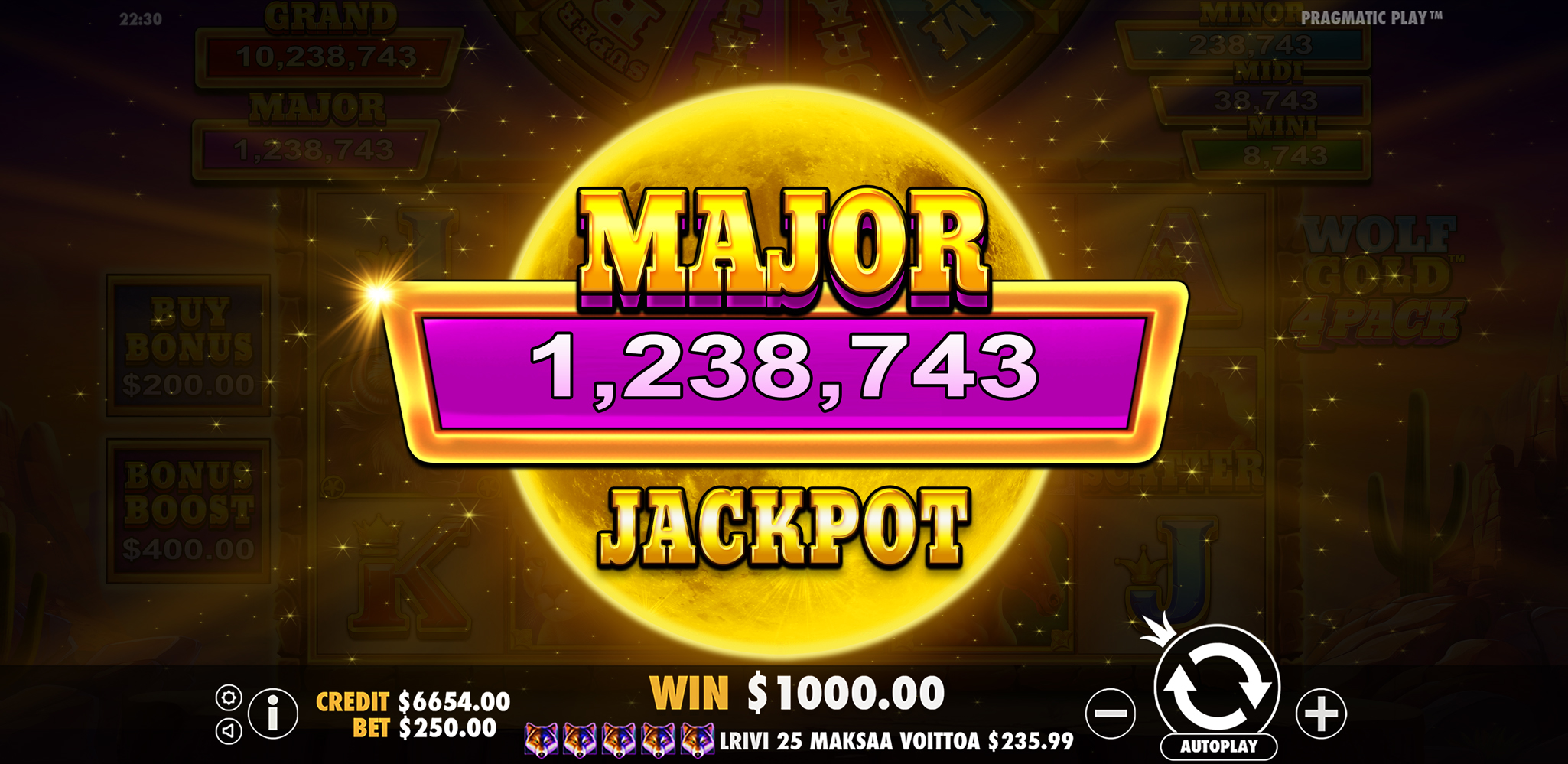 Wolf Gold 4 Pack - Big win 16
