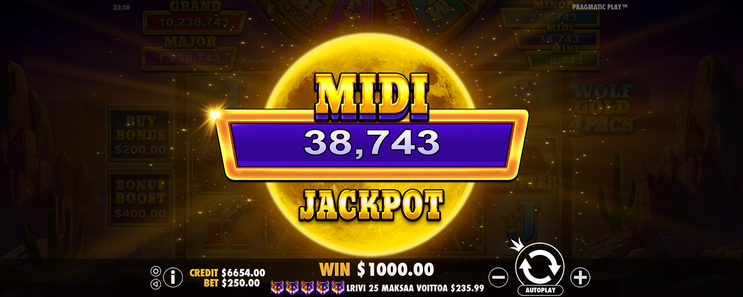 Wolf Gold 4 Pack - Big win 19